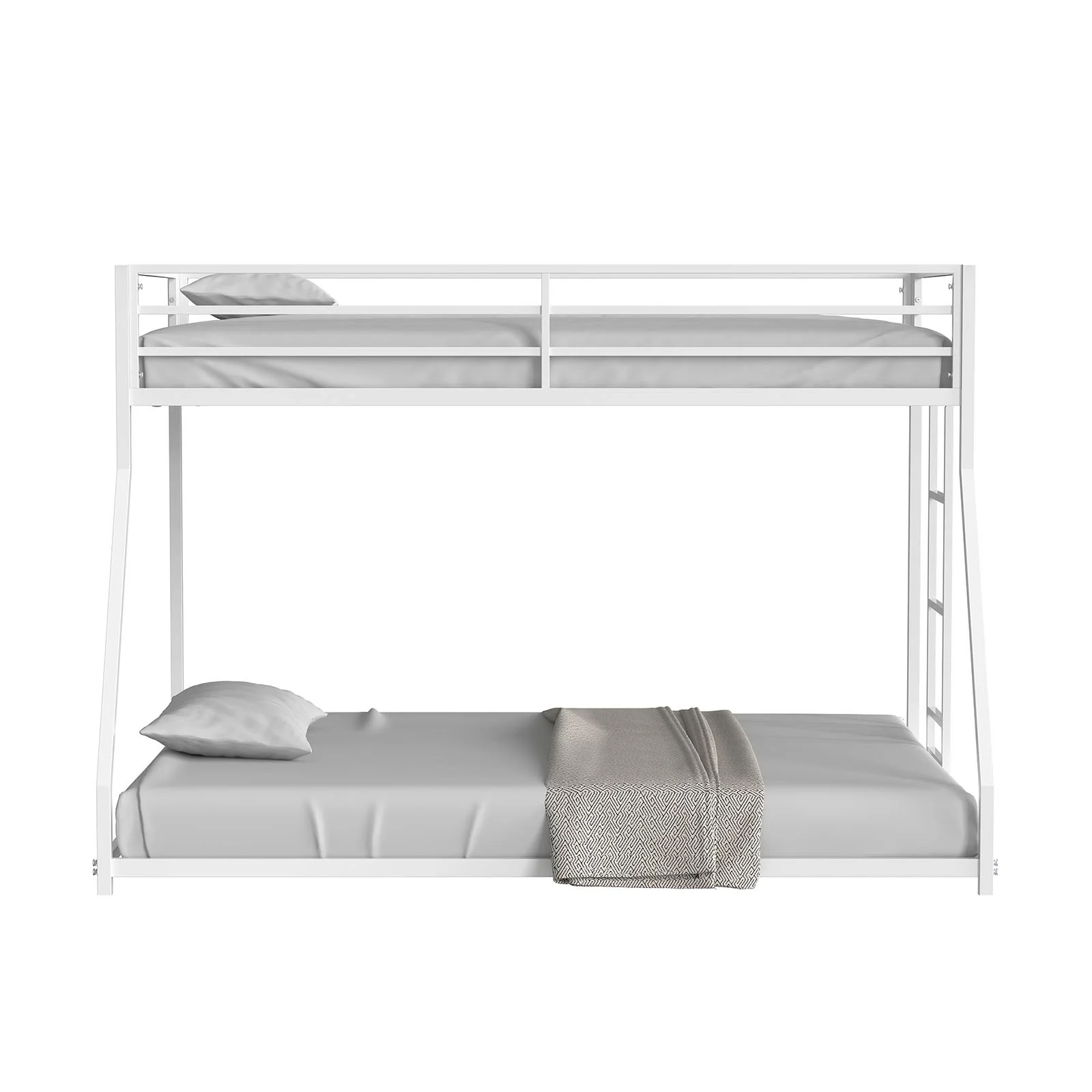 Rothwell Twin/Full Metal Bunk Bed, Matte White - Image 5