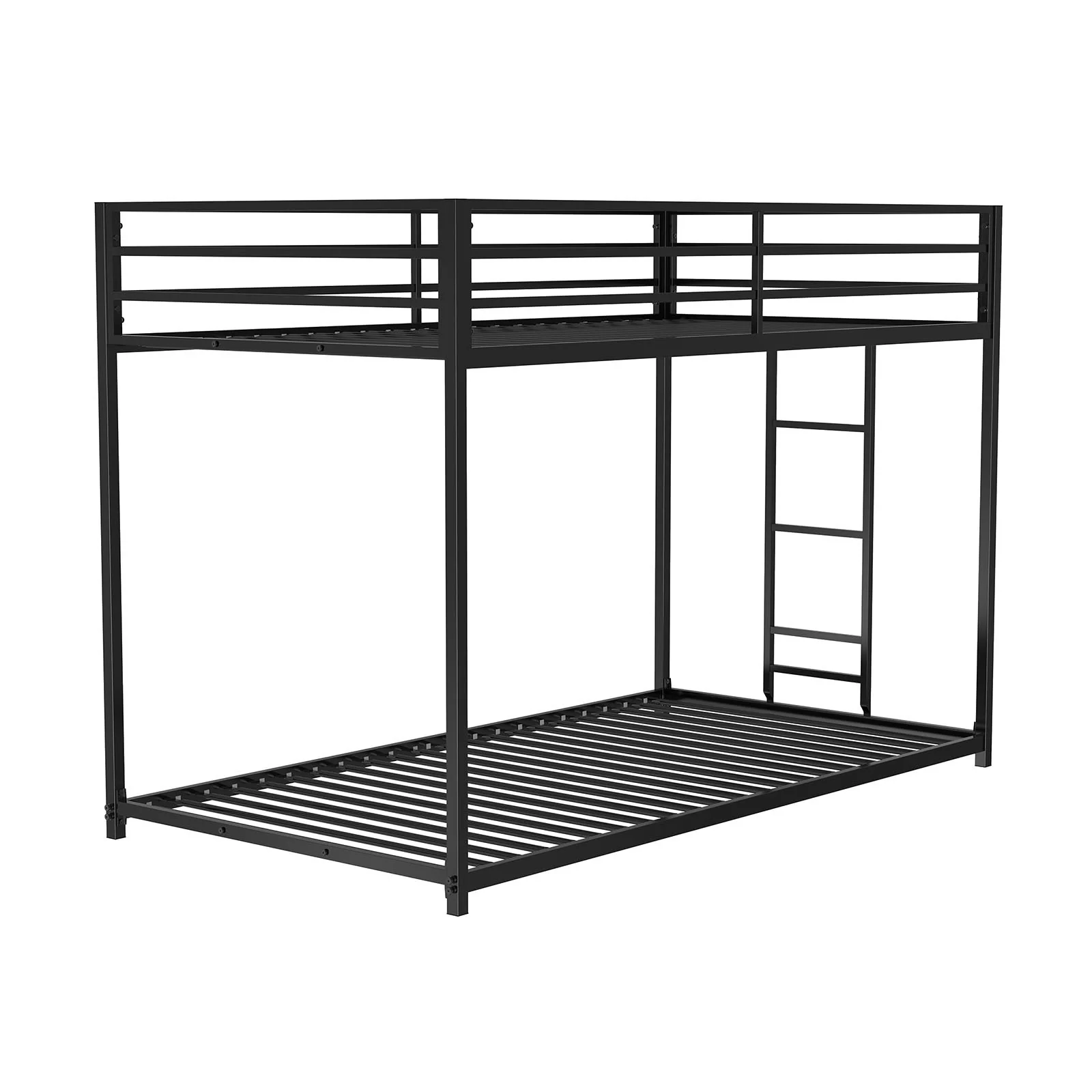 Rothwell Twin/Twin Metal Bunk Bed, Matte Black - Image 2