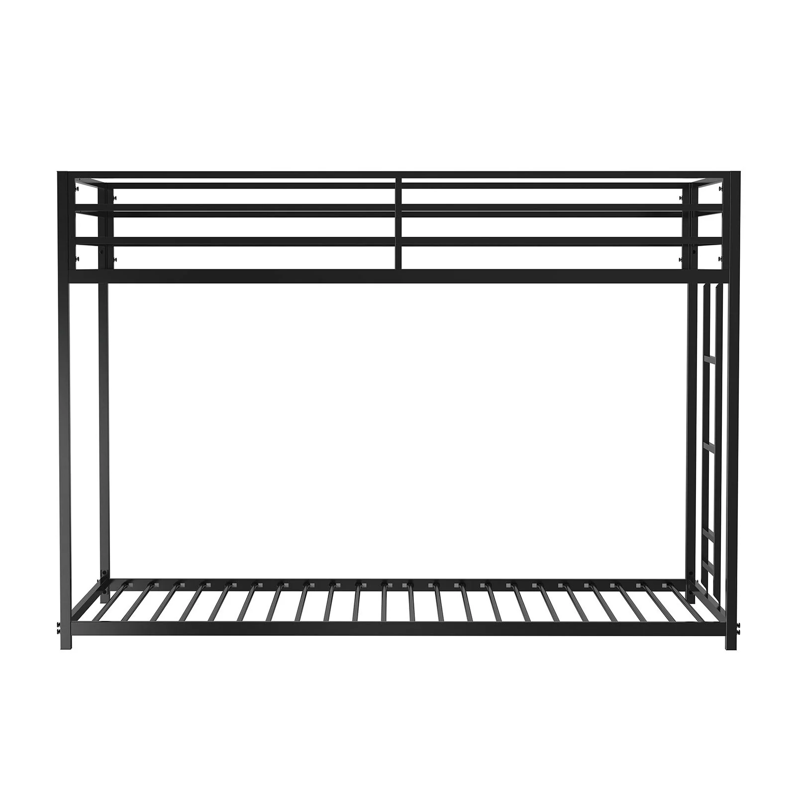 Rothwell Twin/Twin Metal Bunk Bed, Matte Black - Image 4