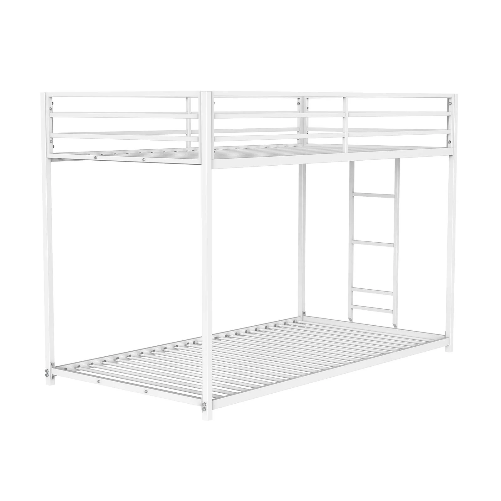 Rothwell Twin/Twin Metal Bunk Bed, Matte White - Image 2