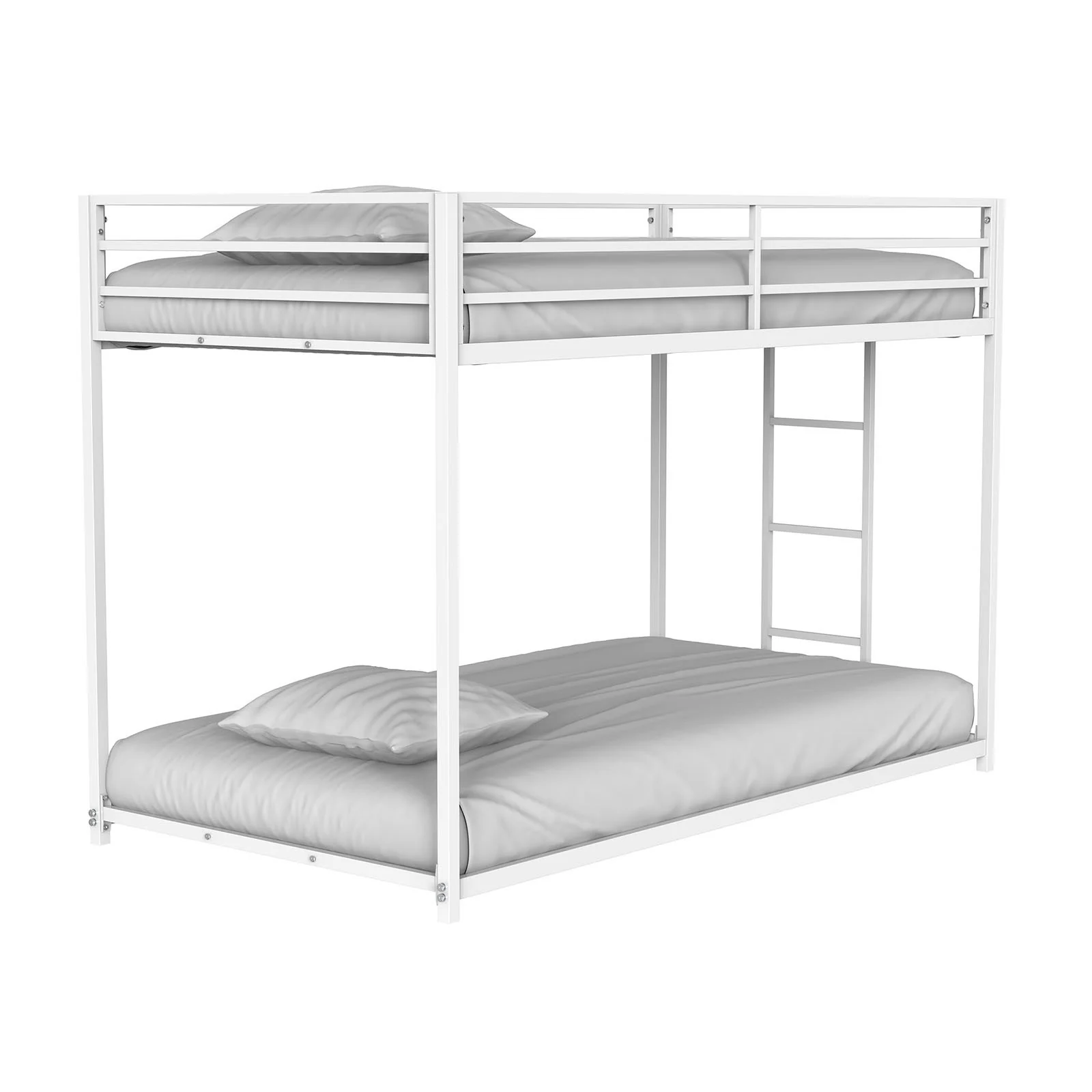 Rothwell Twin/Twin Metal Bunk Bed, Matte White - Image 3
