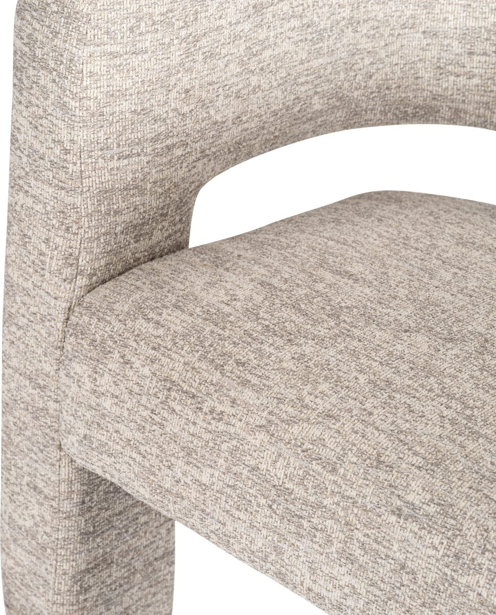 Round Back Chair - Beige - Image 5