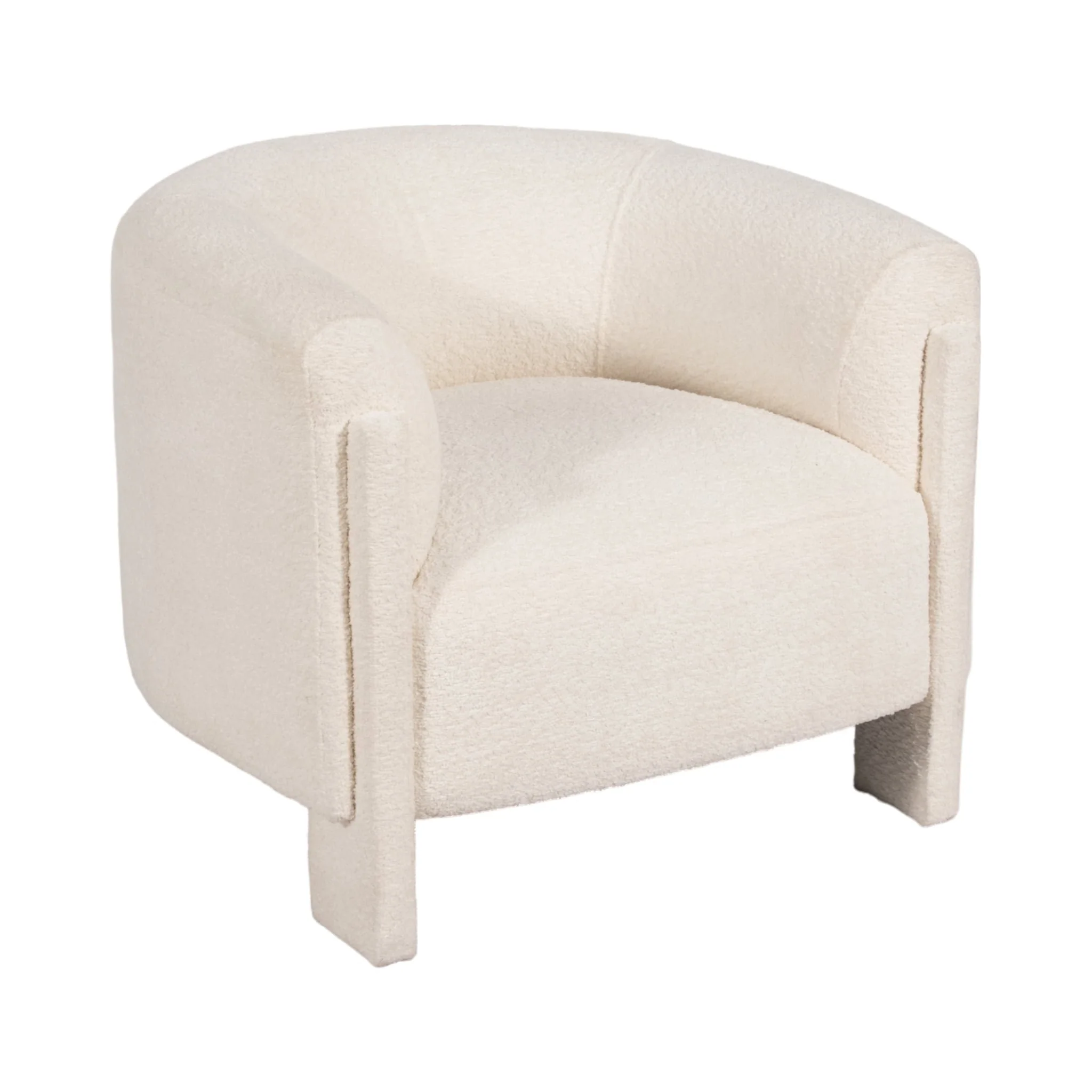 Roundback Accent Chair, Ivory - Image 2