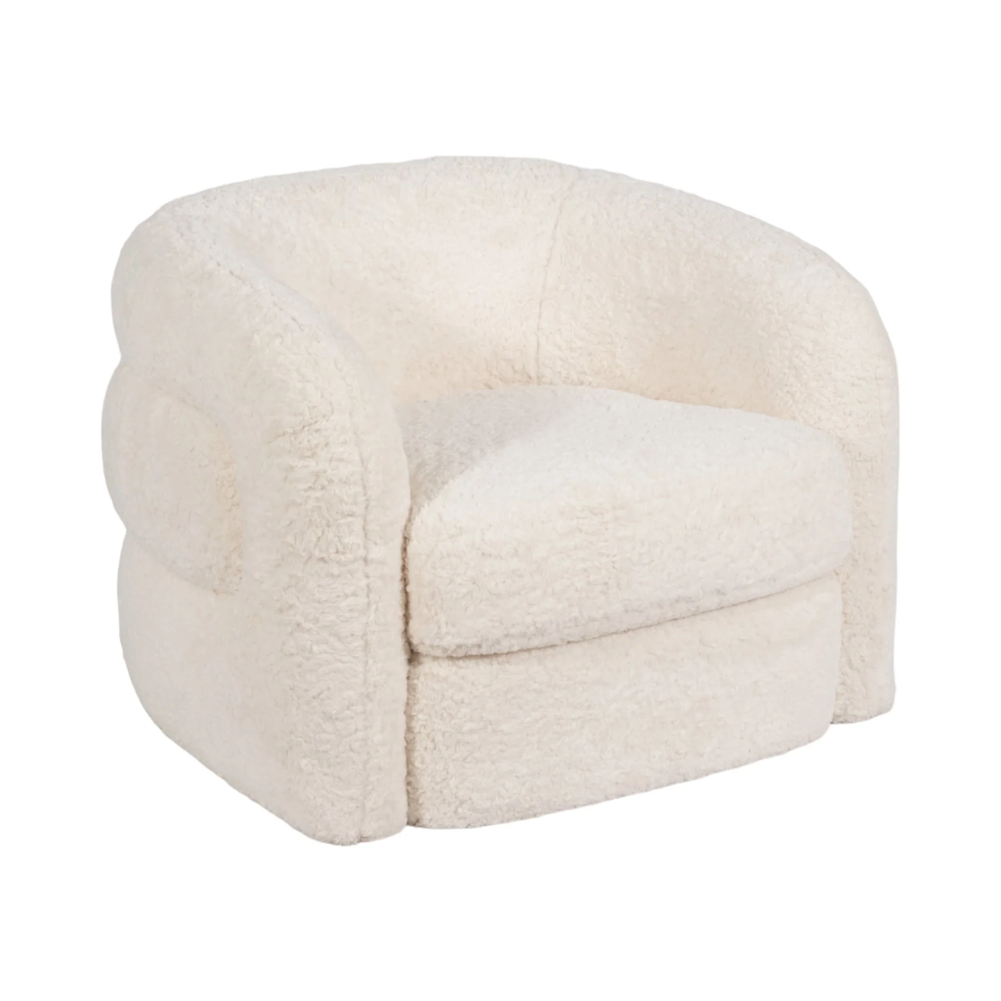 Roundback Accent Chair, Ivory - Image 2