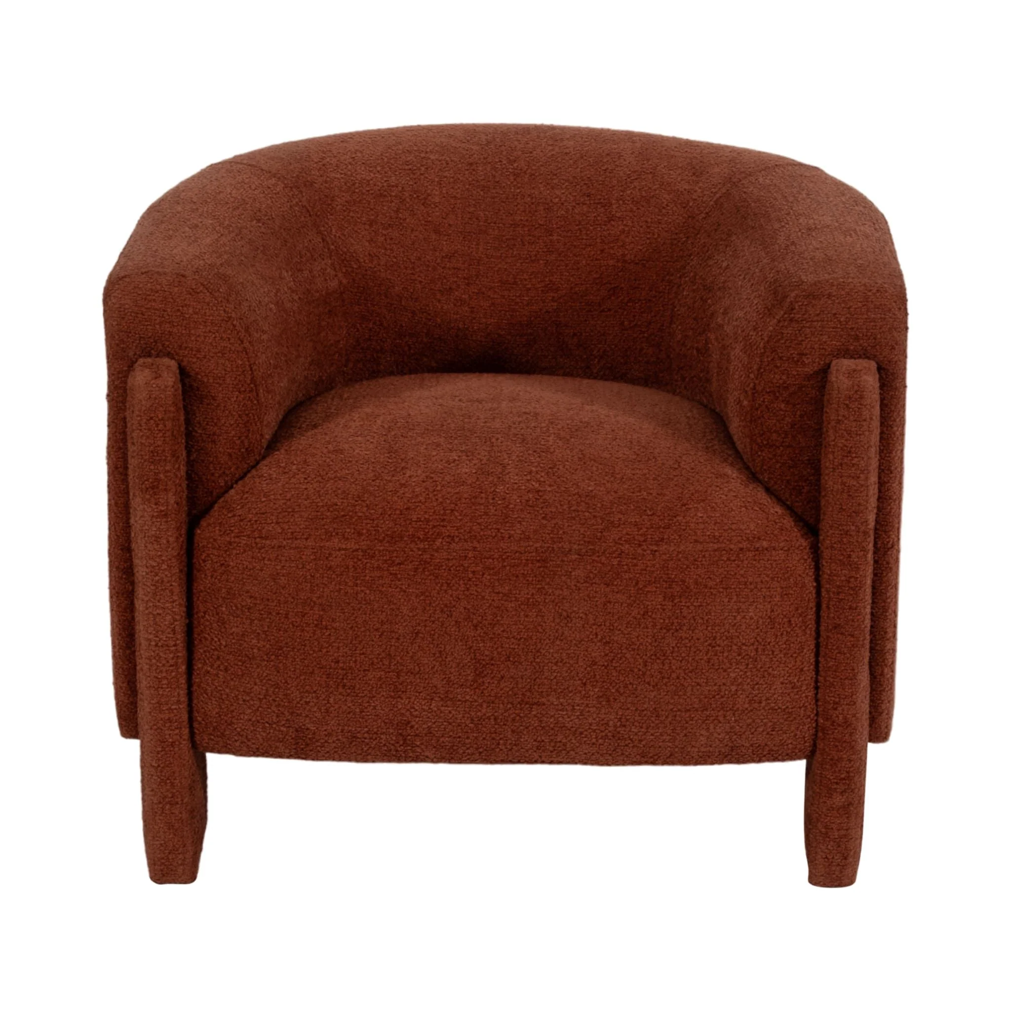 Roundback Accent Chair, Rust - Image 2