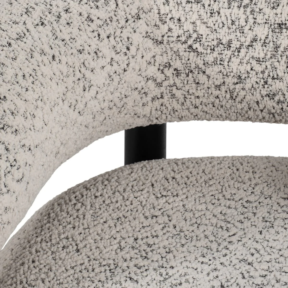 Roundback Accent Chair W/ Wood Legs, Speckled Wht - Image 5