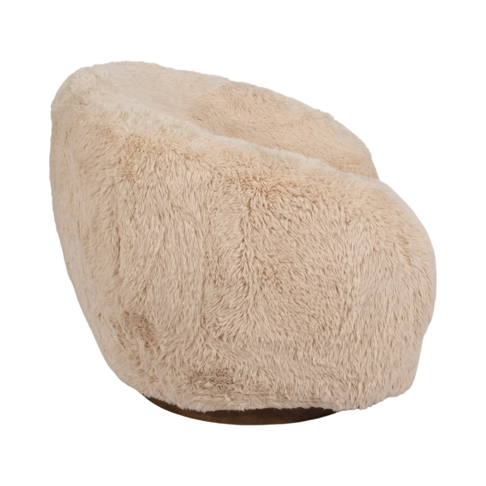 Roundback Swivel Chair, Sand - Image 3