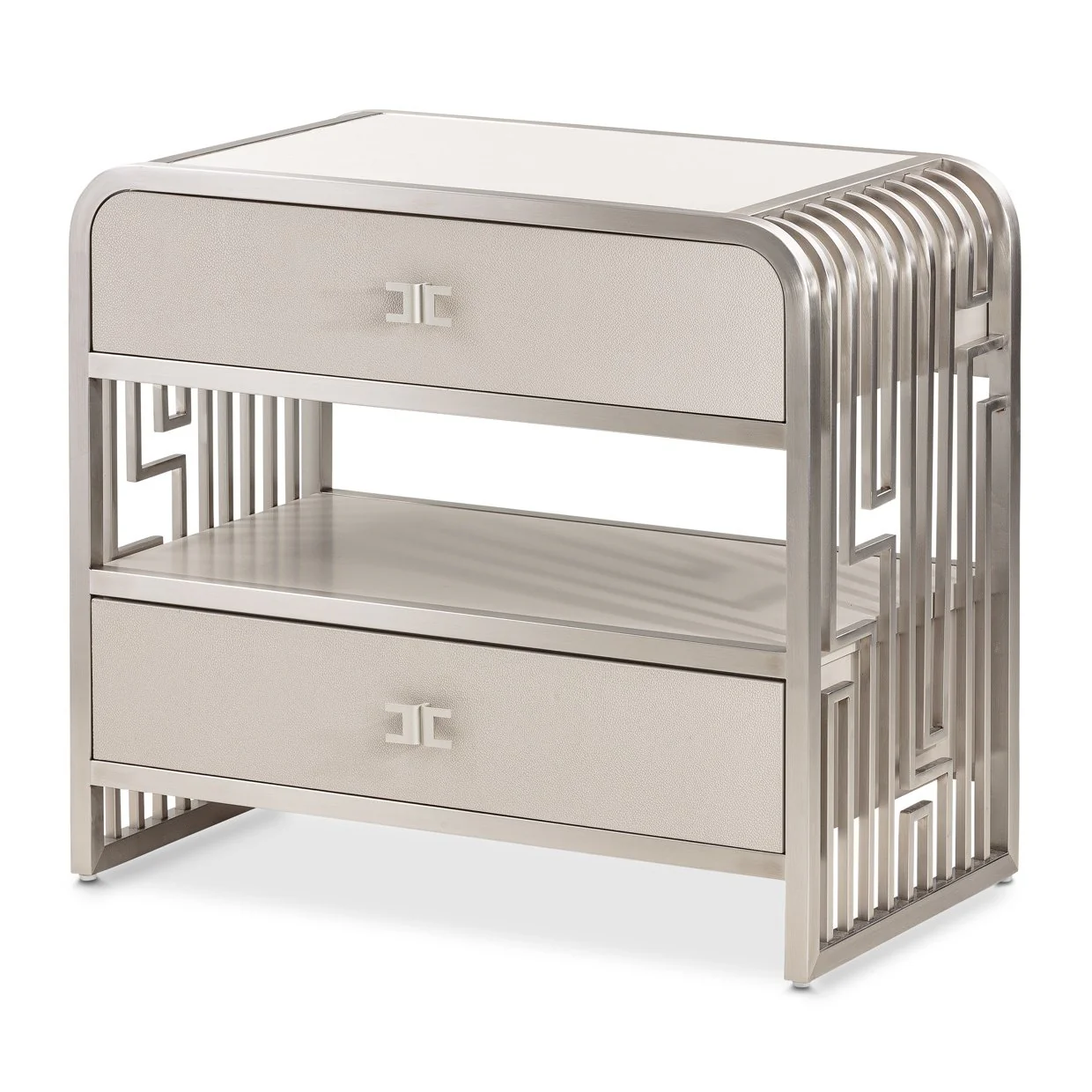 Roxbury Park Metal Nightstand - Stainless Steel - Image 14