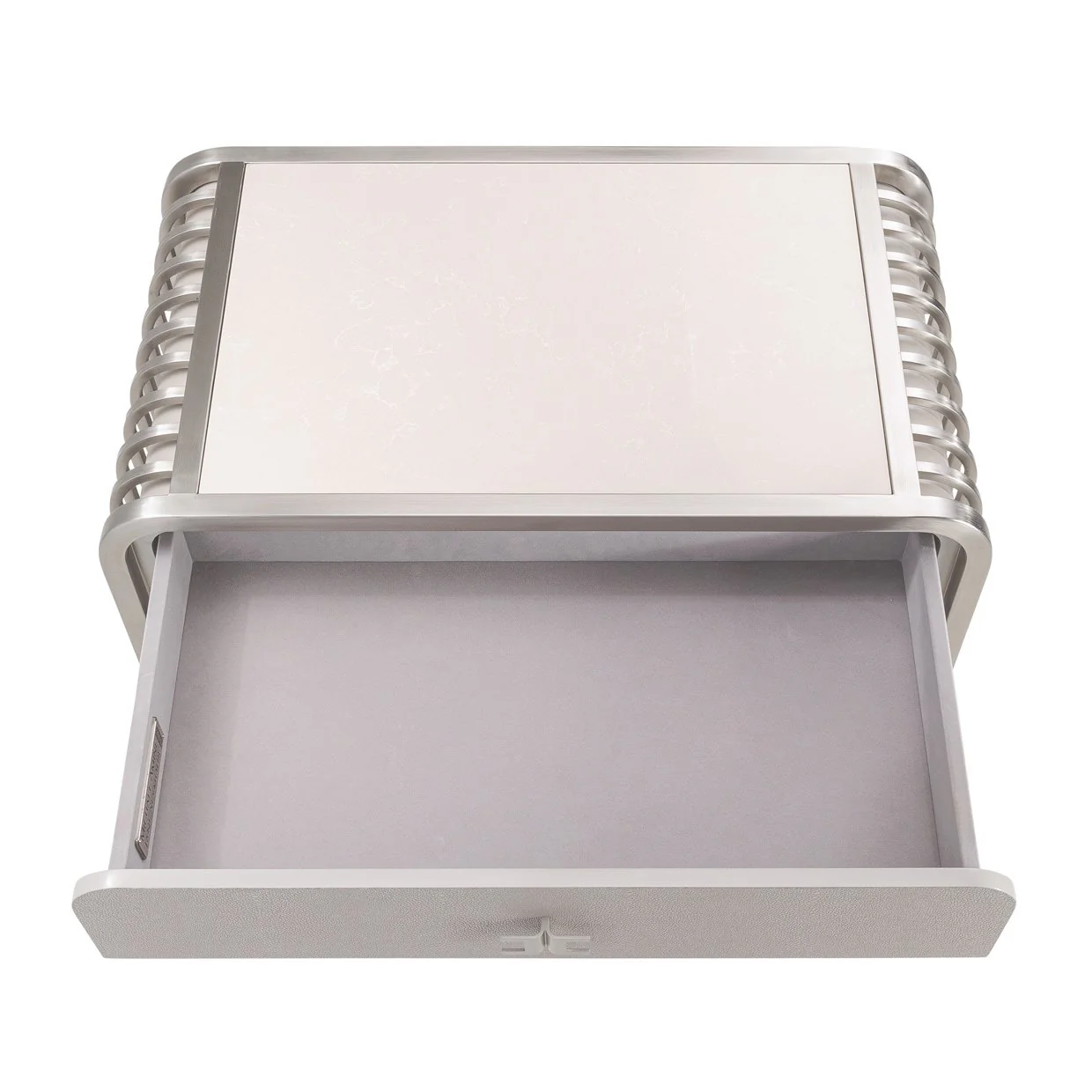 Roxbury Park Metal Nightstand - Stainless Steel - Image 4