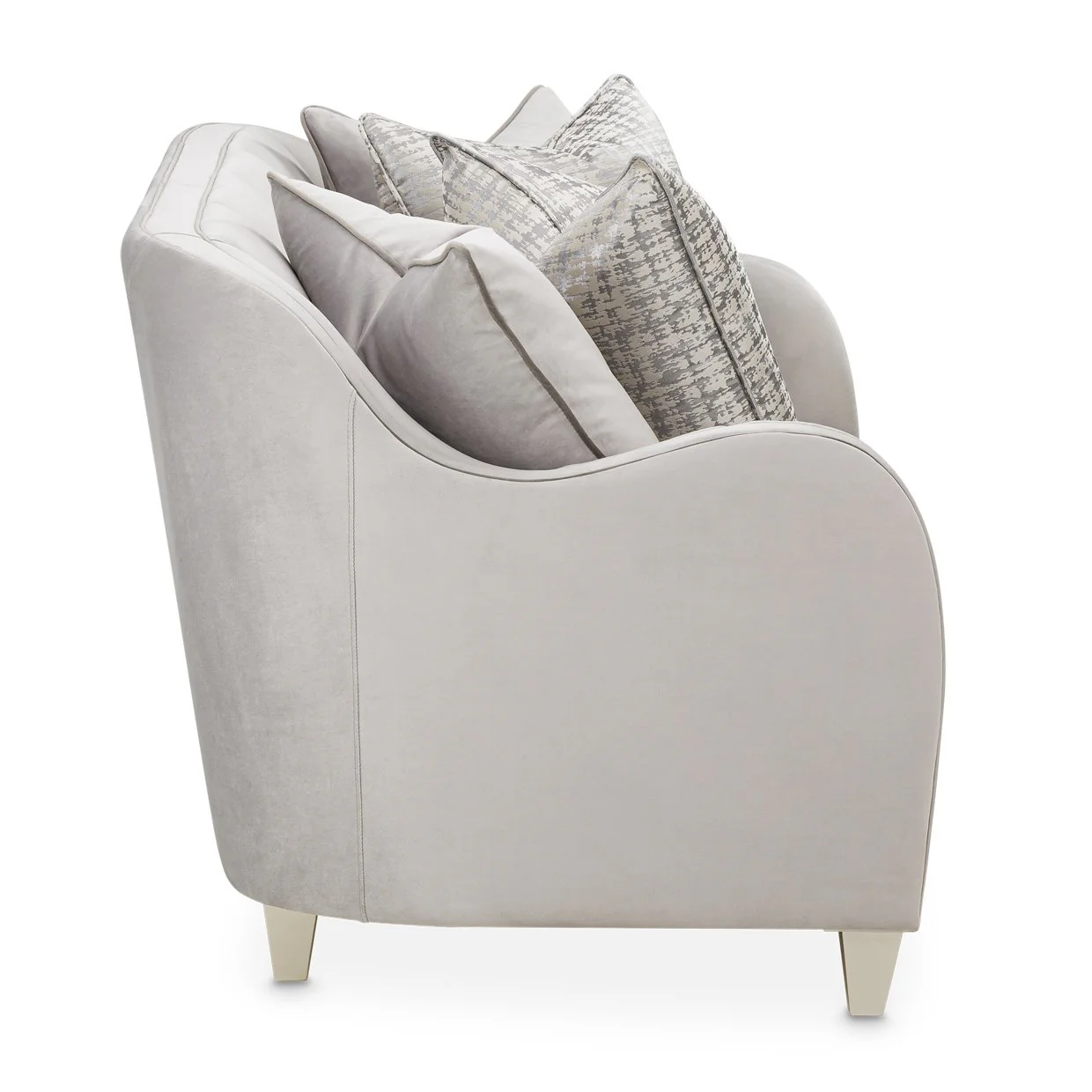 Roxbury Park Velvet Loveseat - Steel/Slate - Image 3