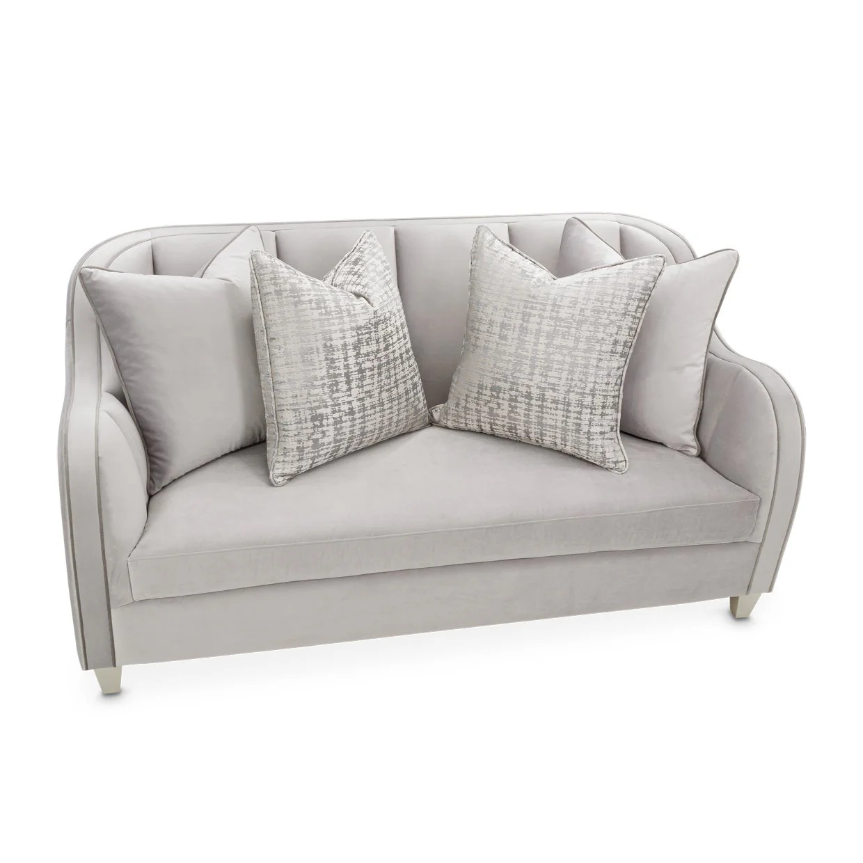 Roxbury Park Velvet Loveseat - Steel/Slate - Image 8