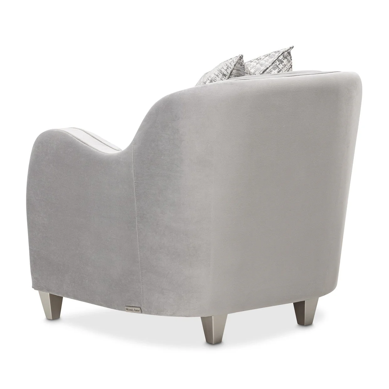 Roxbury Park Velvet Matching Chair - Steel/Slate - Image 6