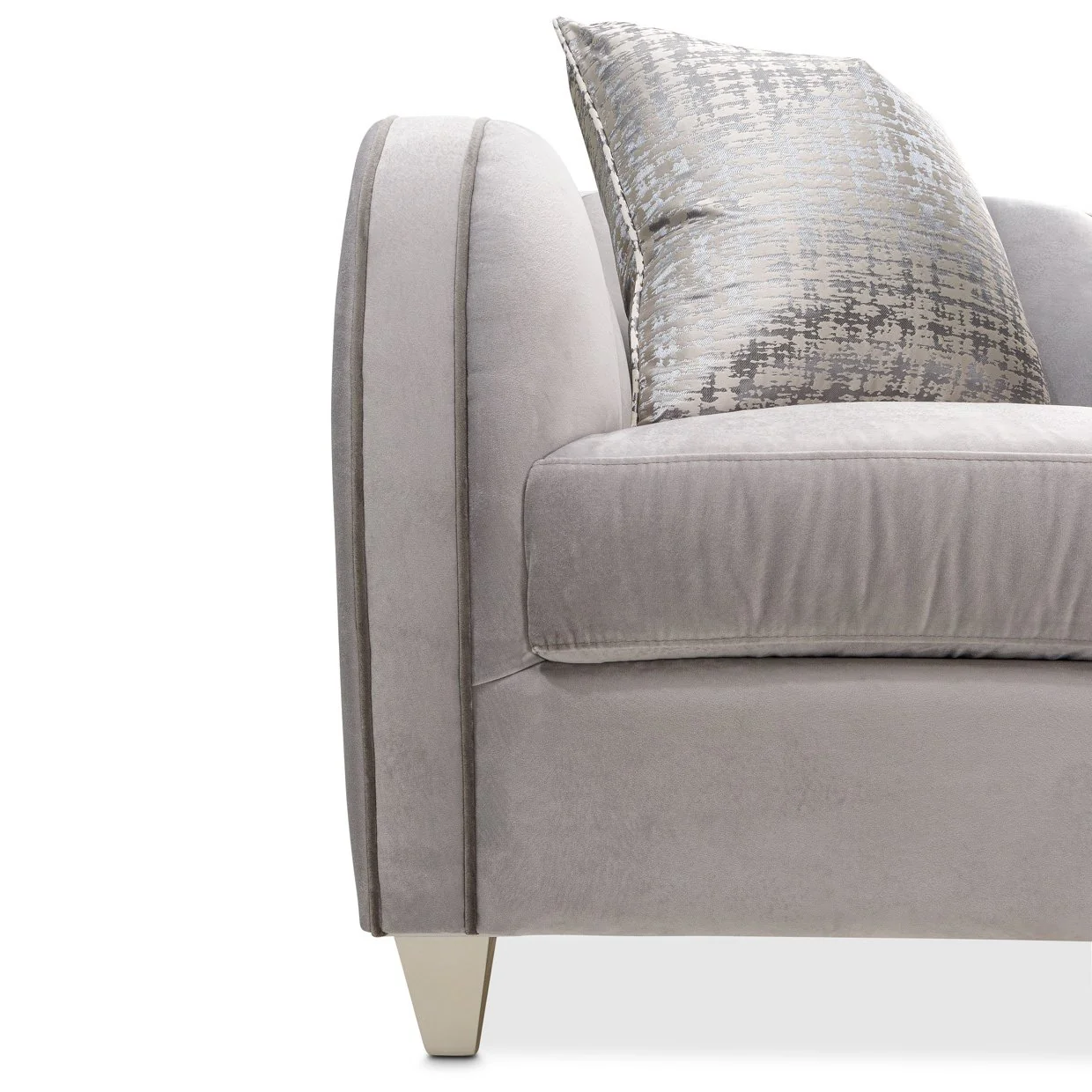 Roxbury Park Velvet Matching Chair - Steel/Slate - Image 9