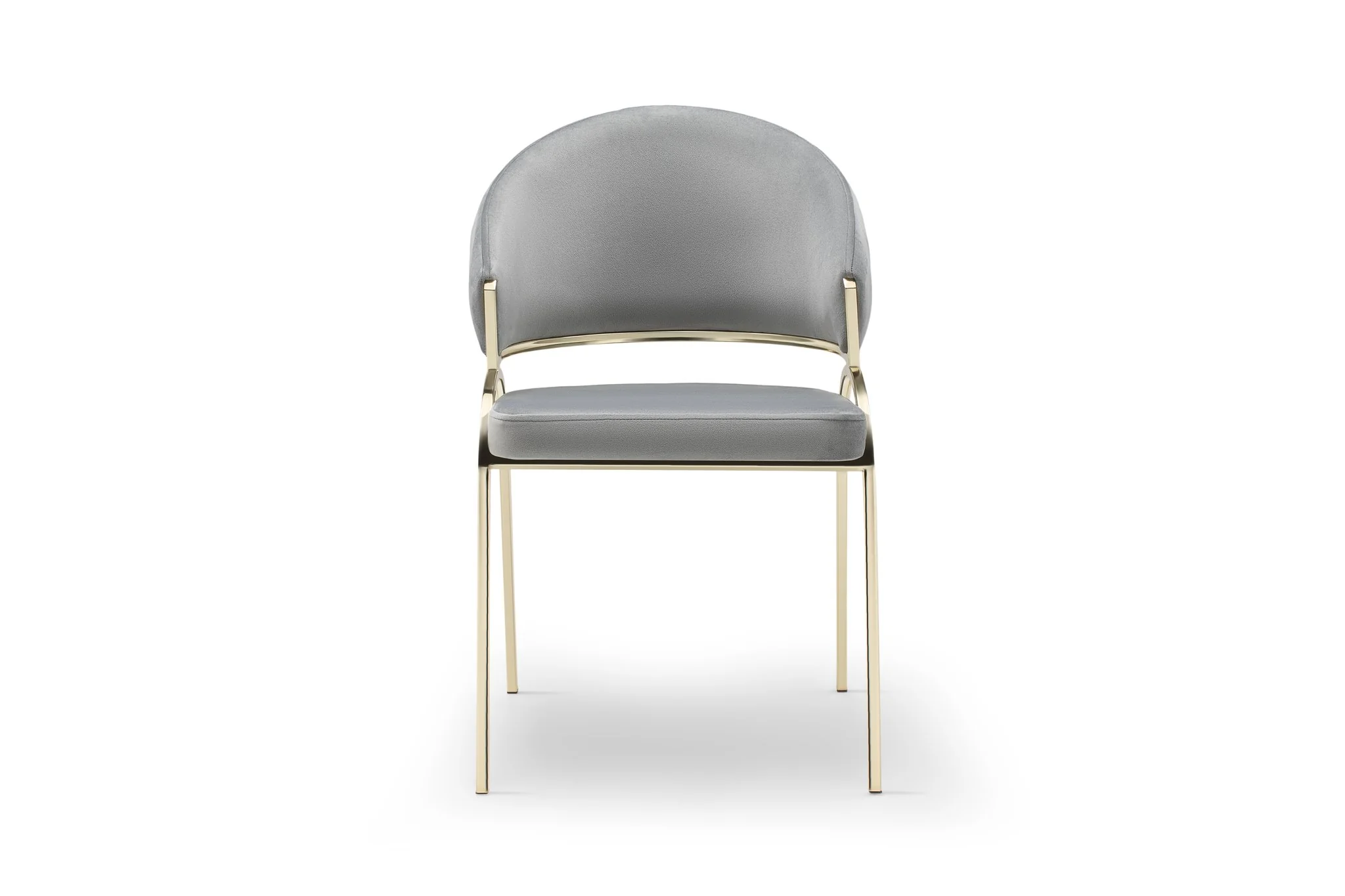 Ruby Chair With Gold Legs - Gray - Image 5