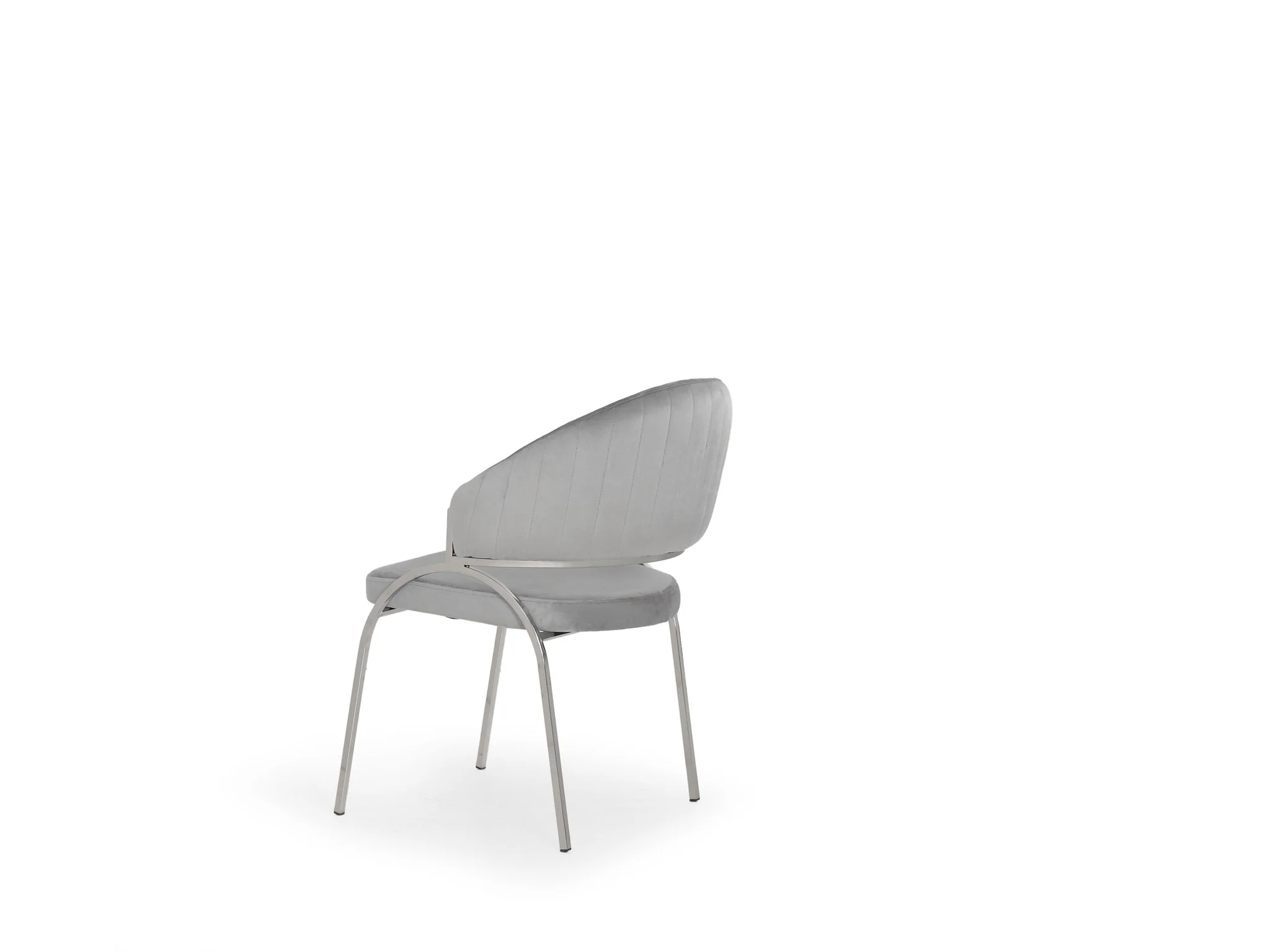 Ruby Chair With Stainless Steel Legs - Gray - Image 3