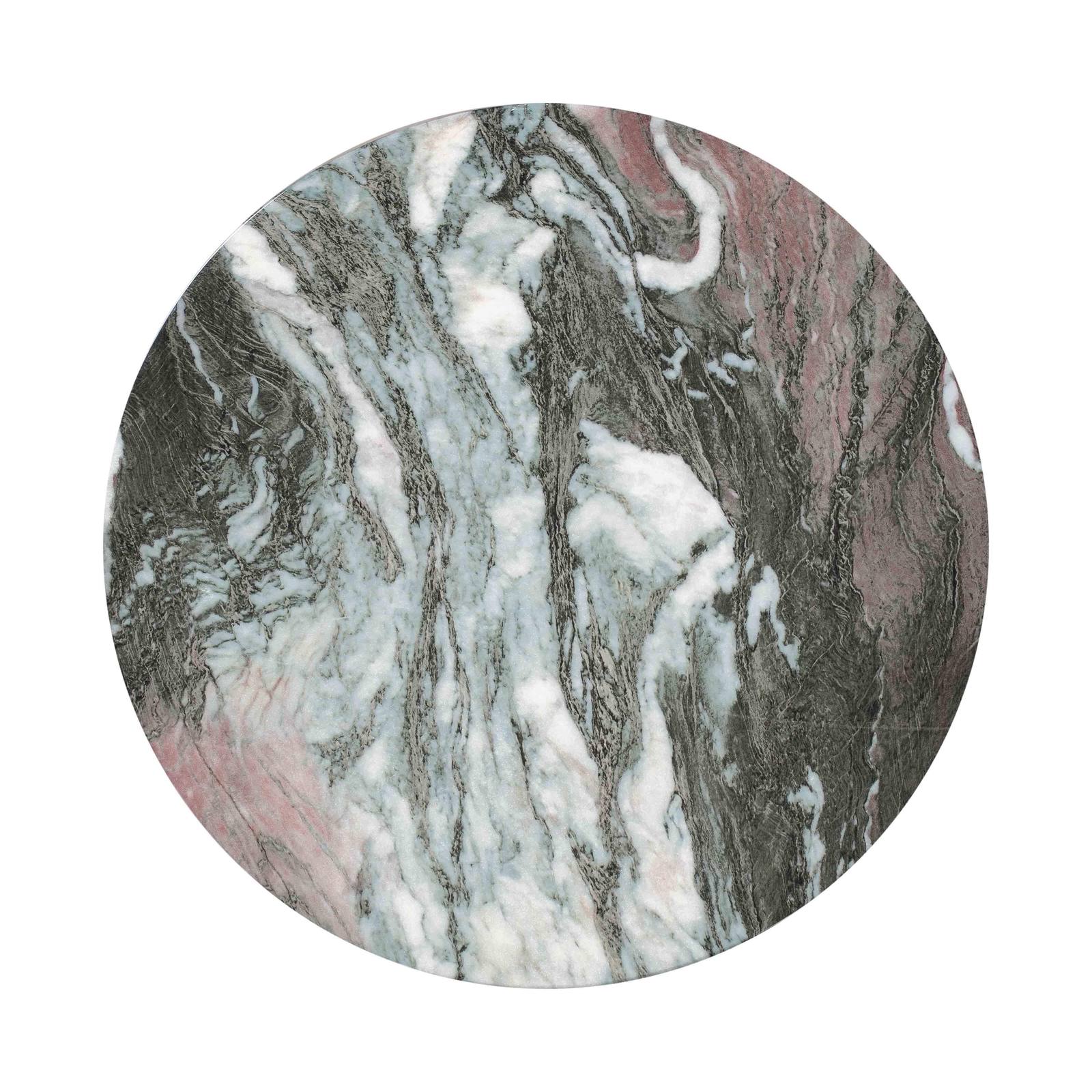 Rue Grey and Blush Marble Side Table - Image 4