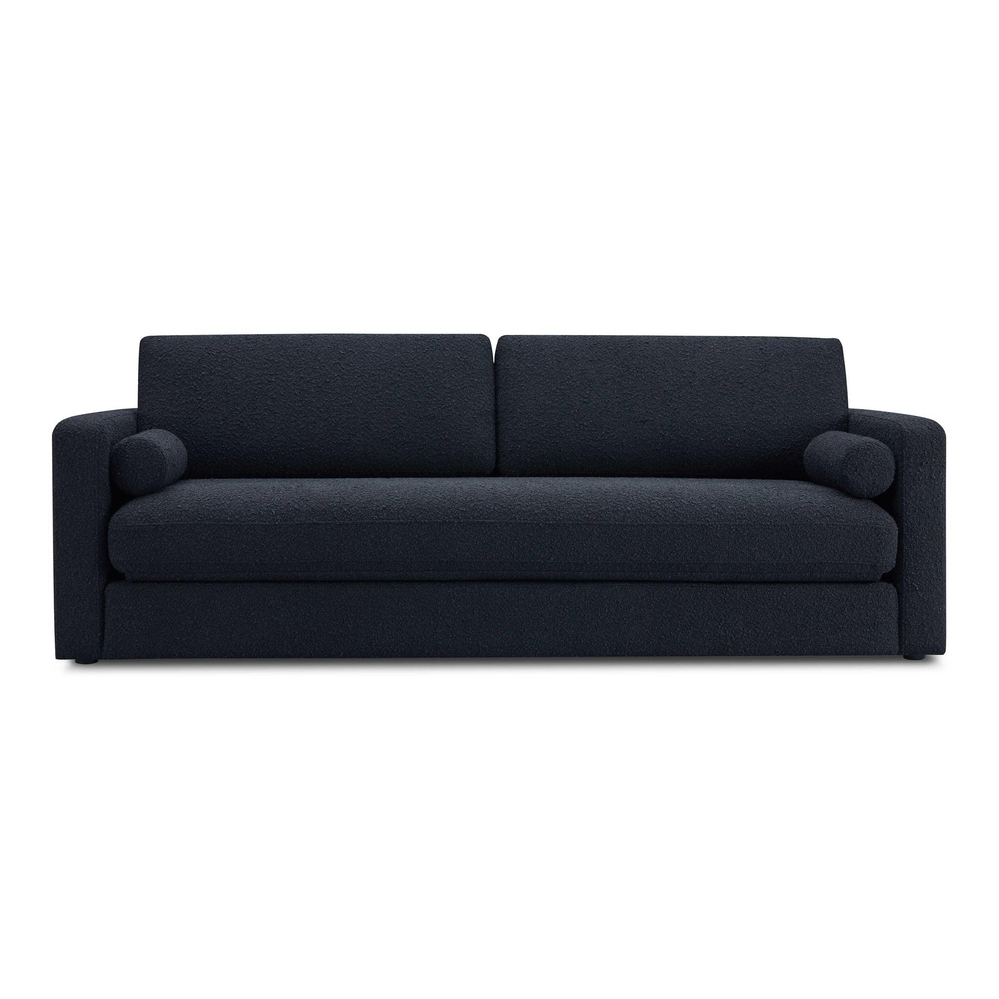 Ryan Black Boucle Sofa Bed - Image 2