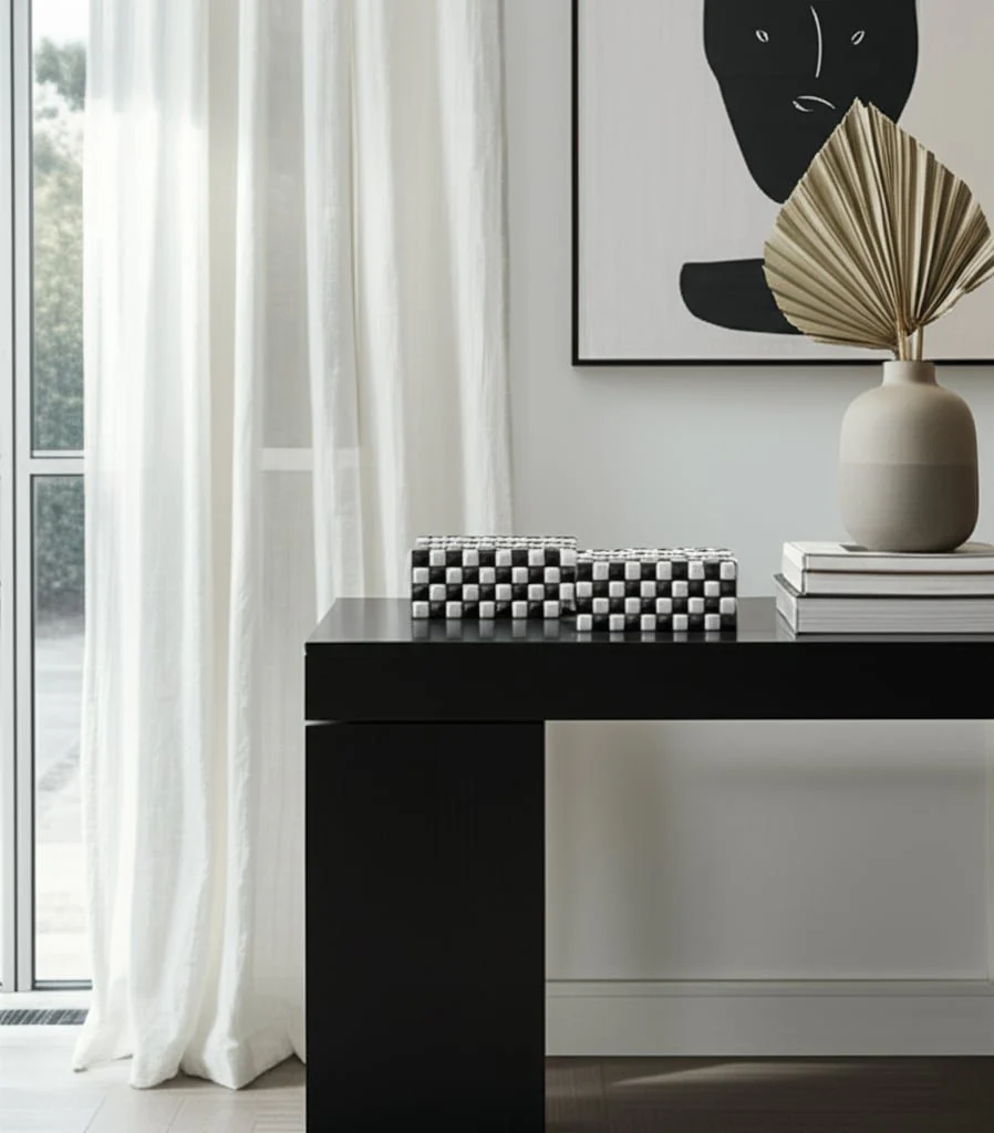 S/2 10/12" 3d Checkerboard Boxes, Black/white - Image 9