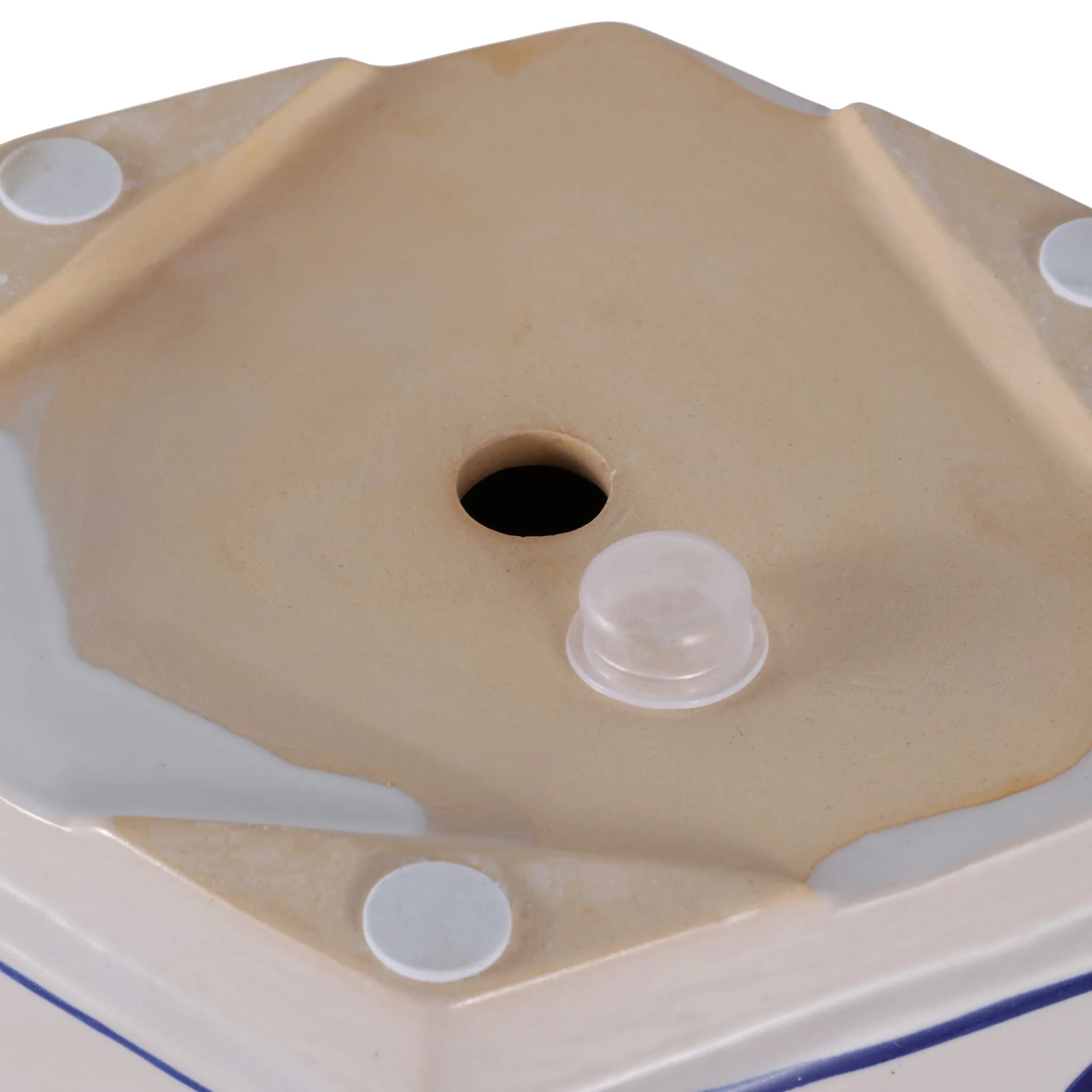 S/2 10/12" Chinoiserie Saucer Planter, Blue/white - Image 8