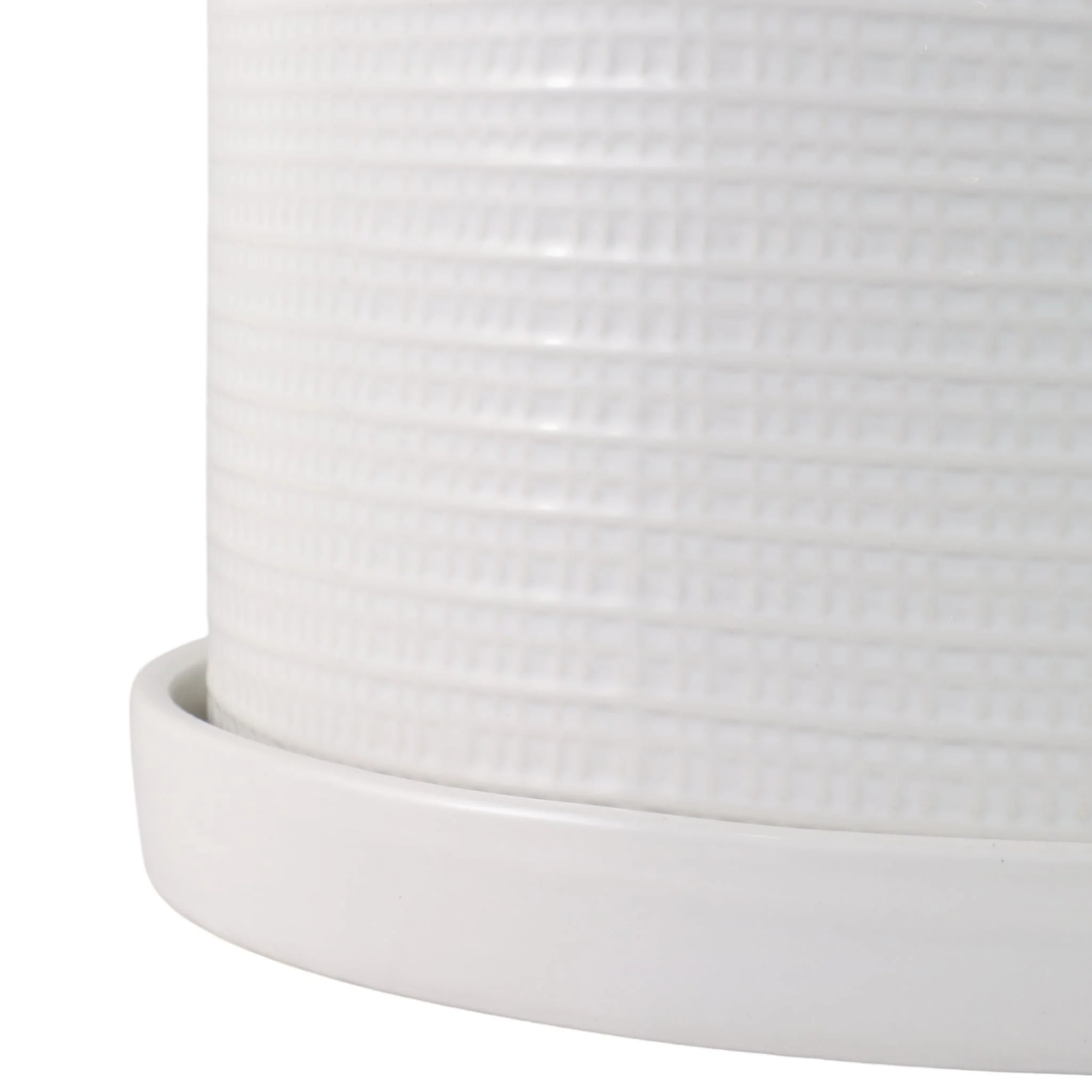 S/2 10/12" Modern Planter, White - Image 5