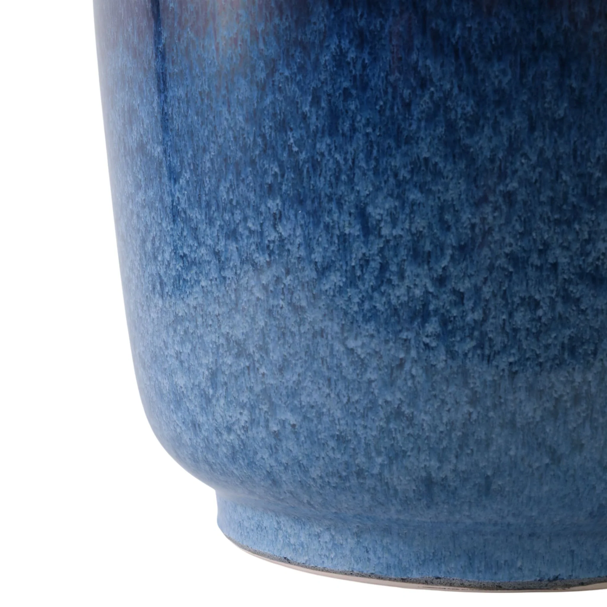 S/2 10/12" Reactive Glazed Planters, Blue - Image 5
