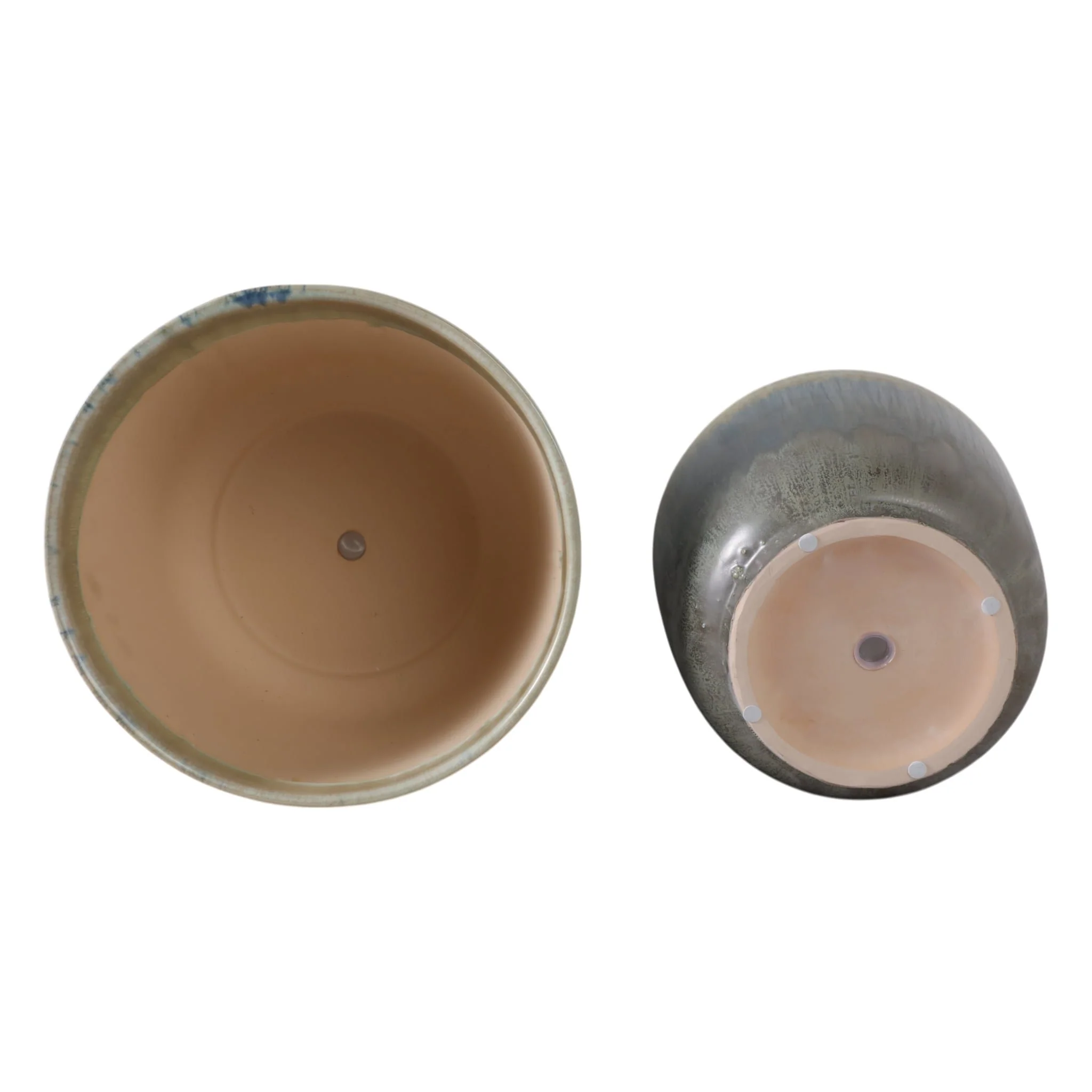 S/2 10/12" Reactive Multi Glazed Planters - Image 4