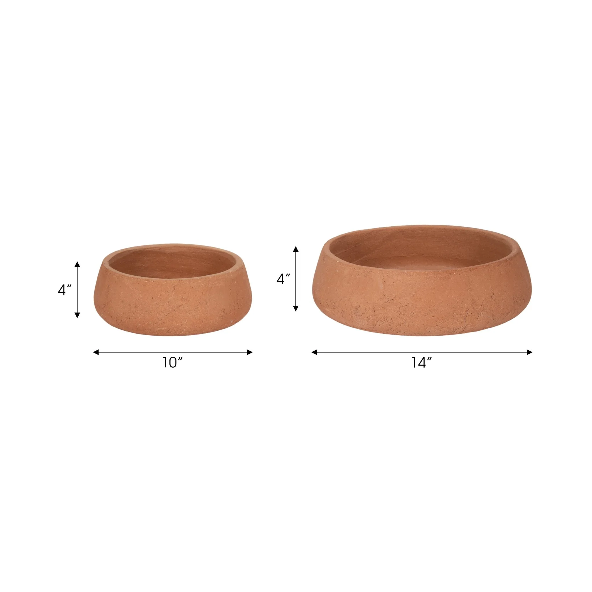 S/2 10/14" Bowls, Natural - Image 7