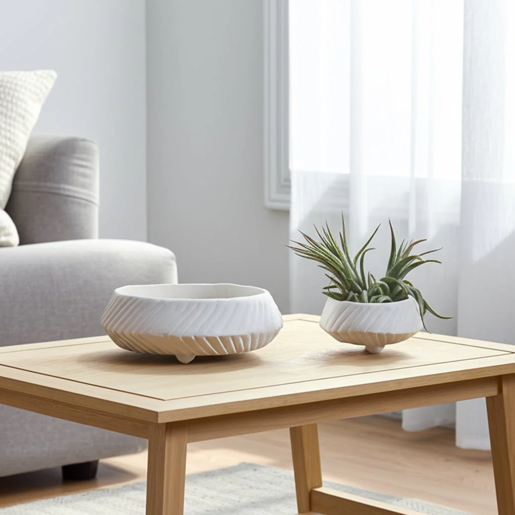 S/2 11/15" Tapered Ecomix Bowls With Lines, White - Image 11