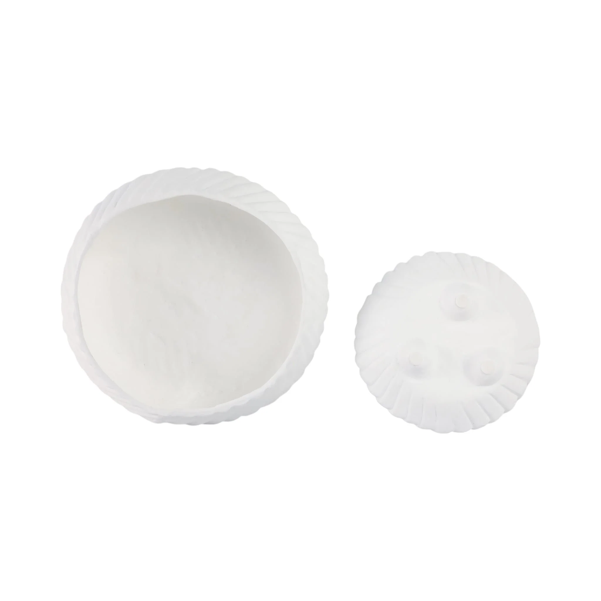 S/2 11/15" Tapered Ecomix Bowls With Lines, White - Image 6