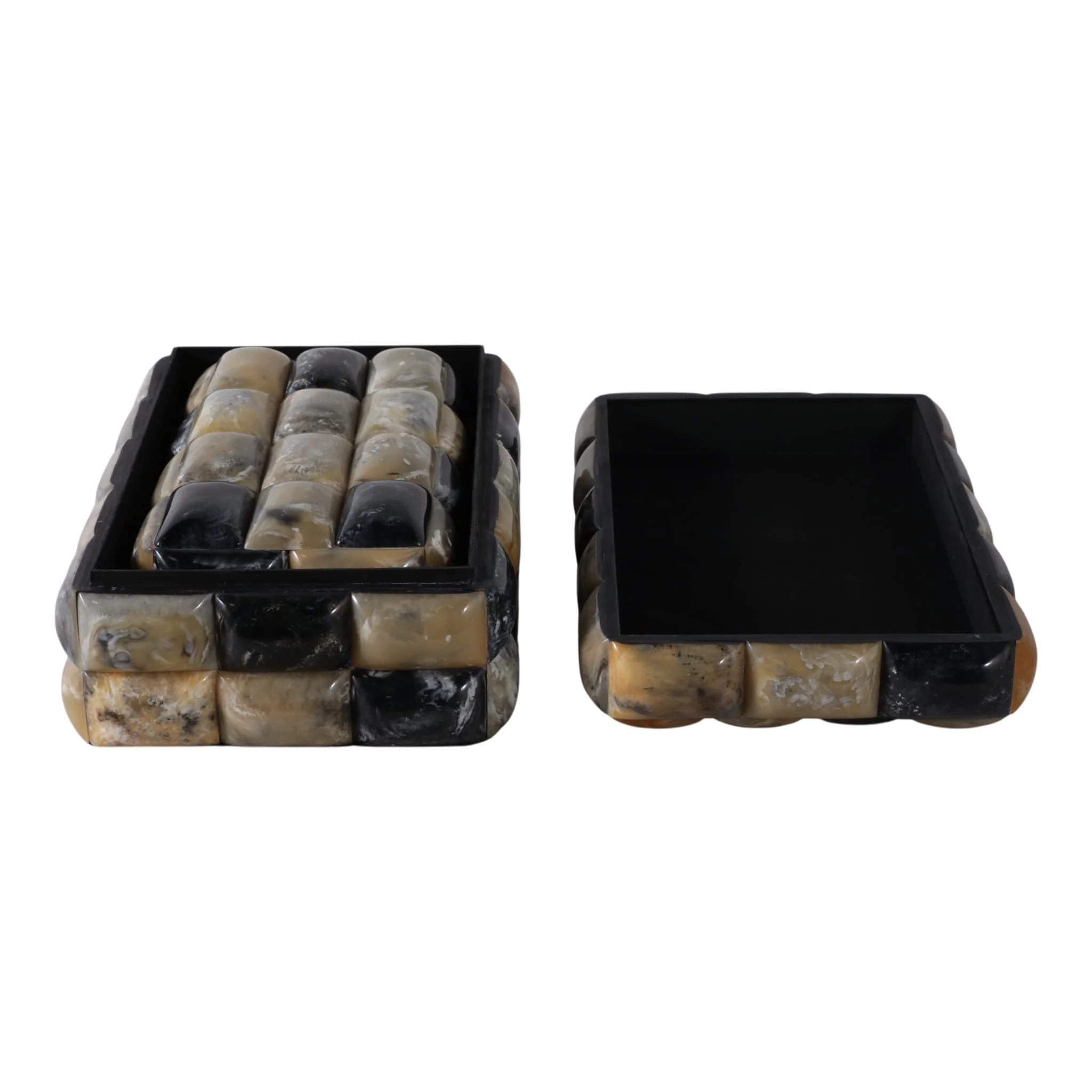 S/2 12/14" 3d Horn Look Boxes, Multi - Image 2