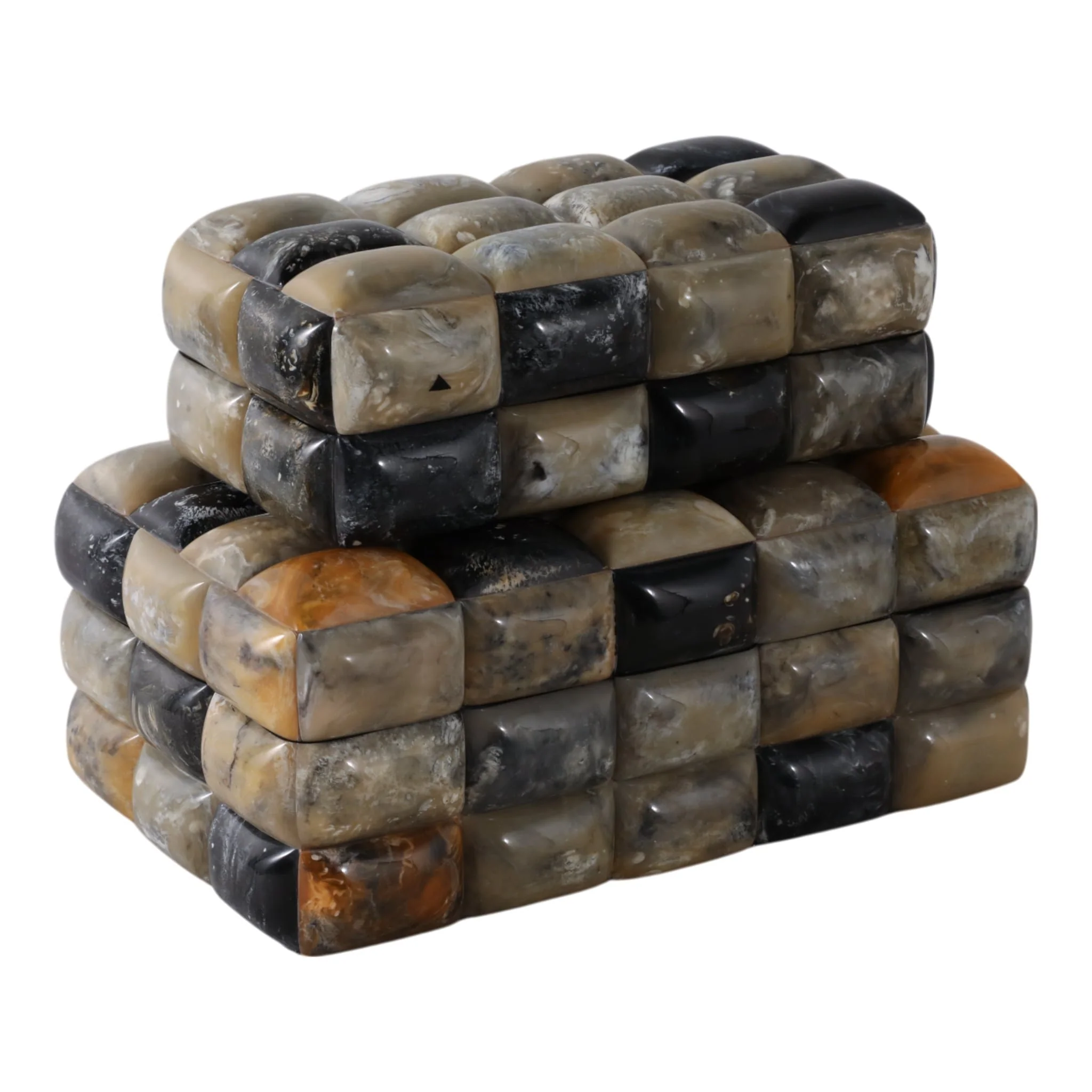 S/2 12/14" 3d Horn Look Boxes, Multi - Image 4