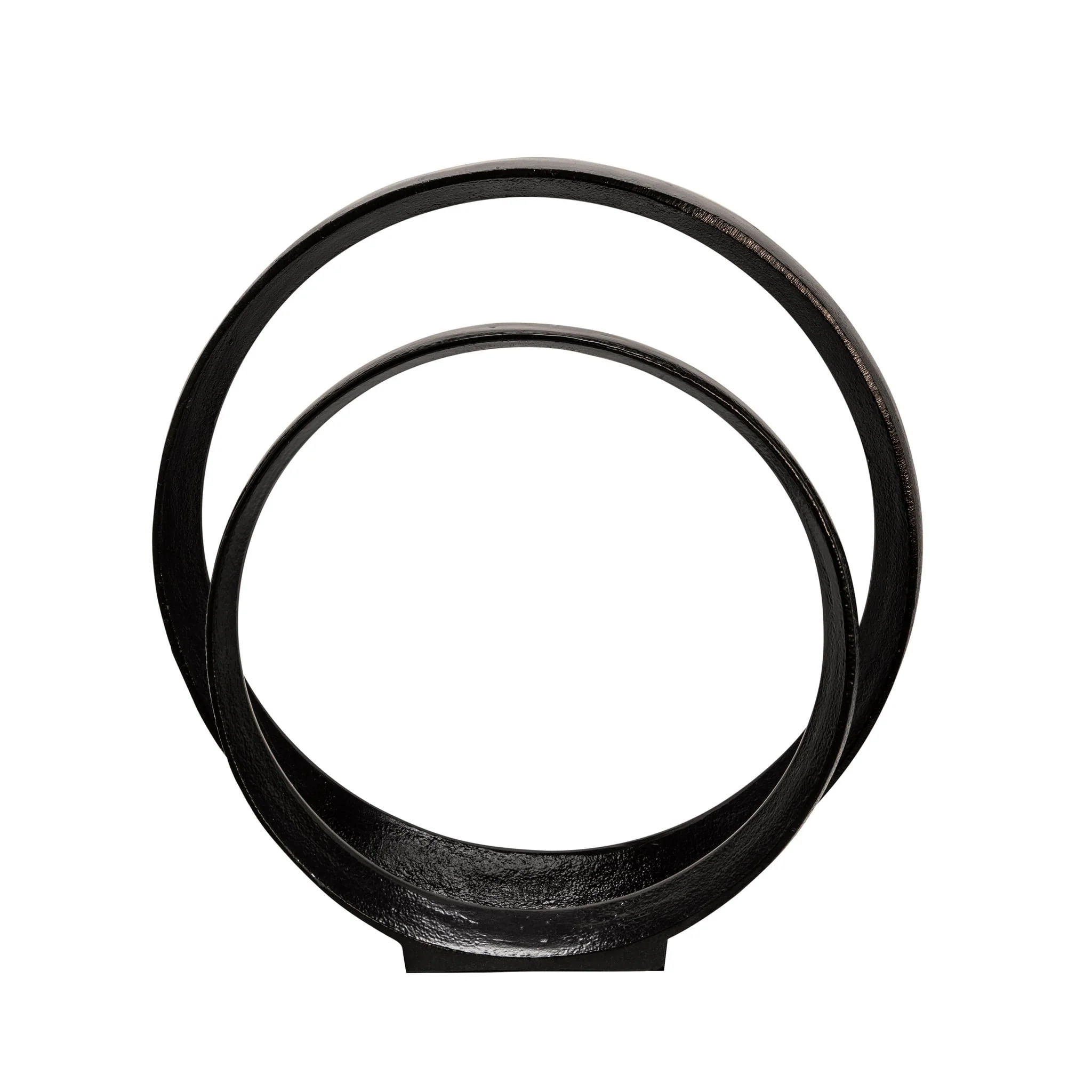 S/2 12/14" Aluminum Ring, Black - Image 2