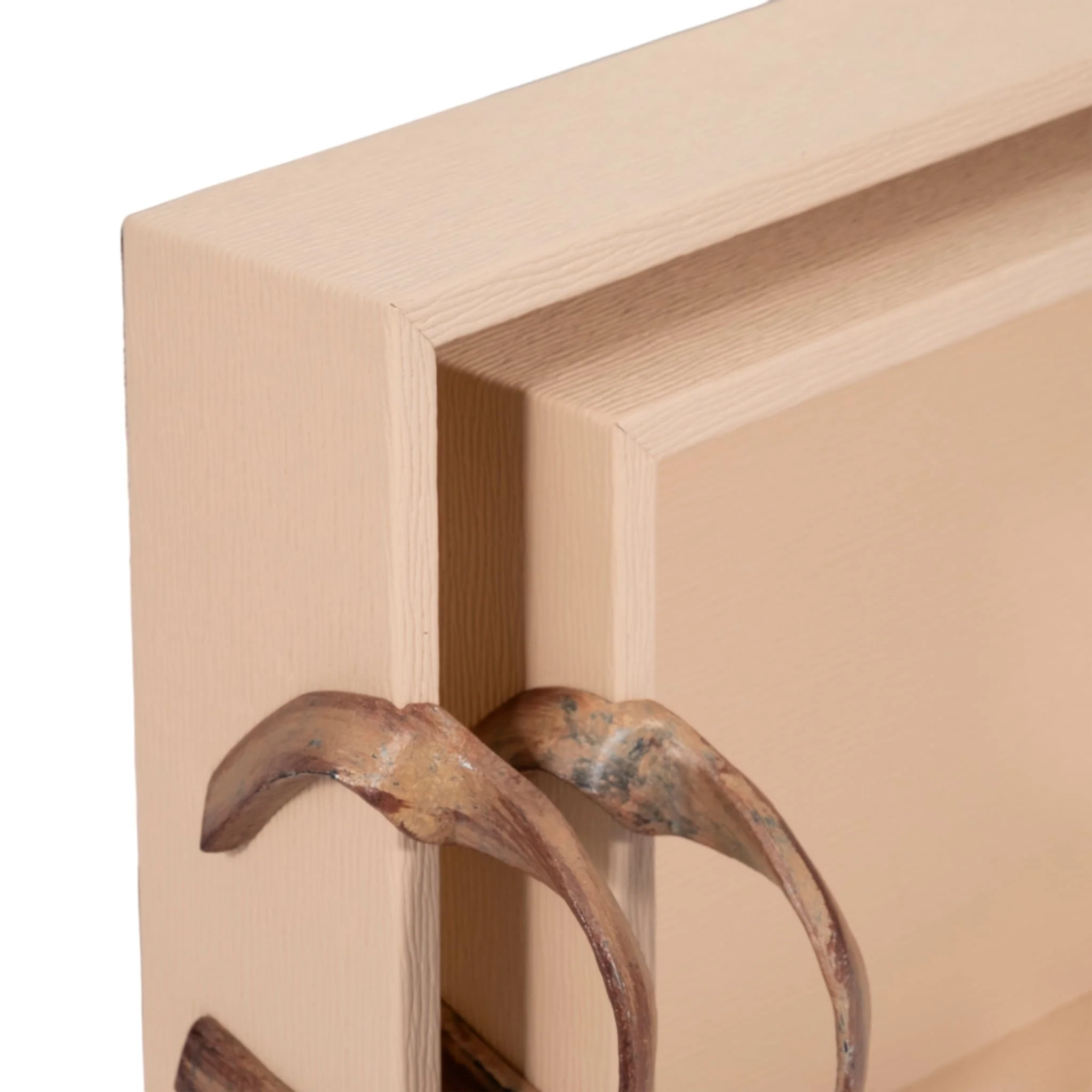 S/2 14/18" Forged Handle Trays, Ivory/bronze - Image 6