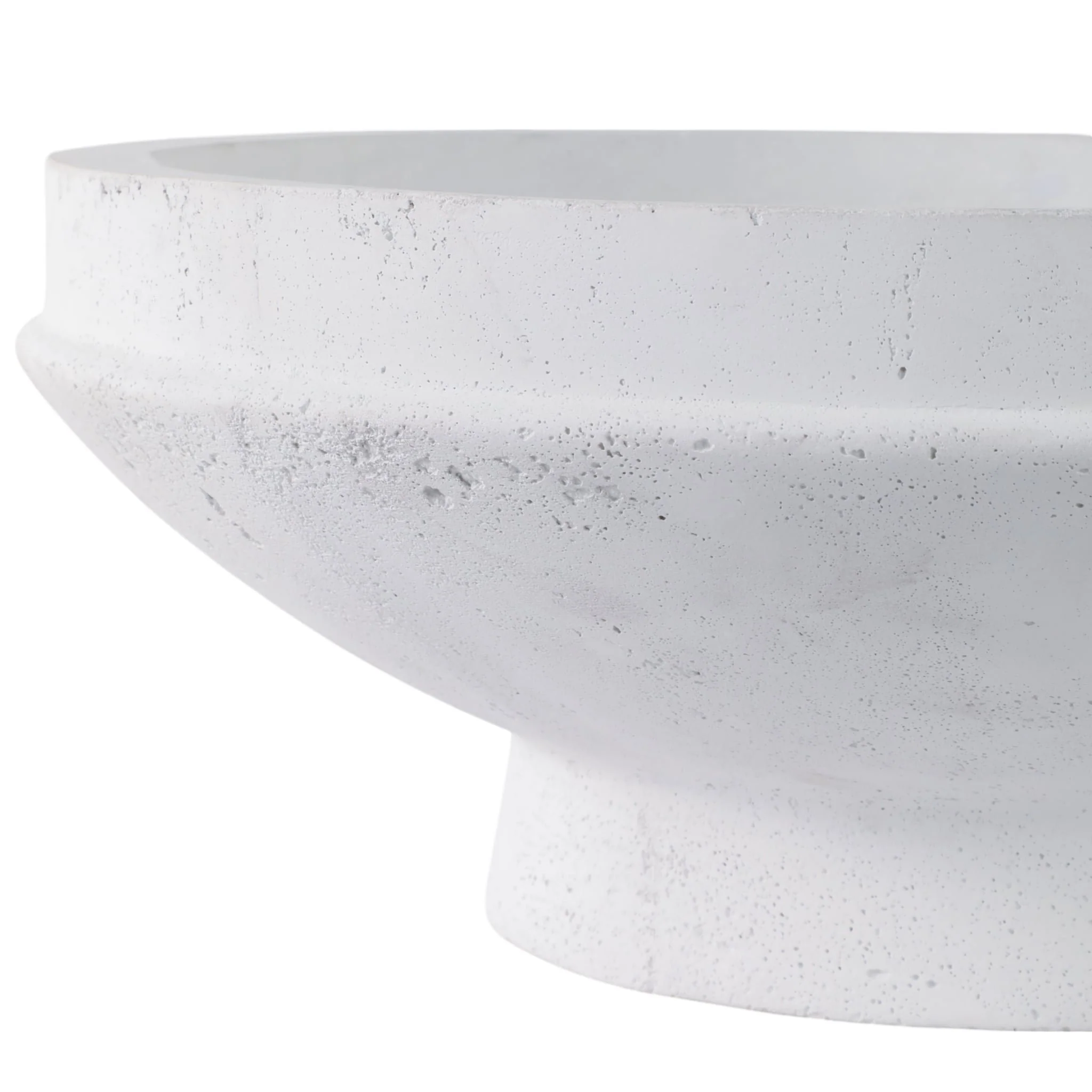 S/2 15/20" Pedestal Bowl Planters, White - Image 4