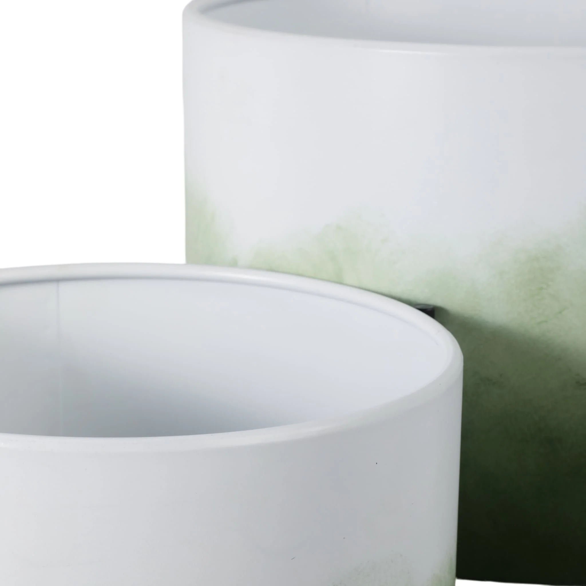 S/2 19/23" Gradient Metal Planters On Stands, Gree - Image 6