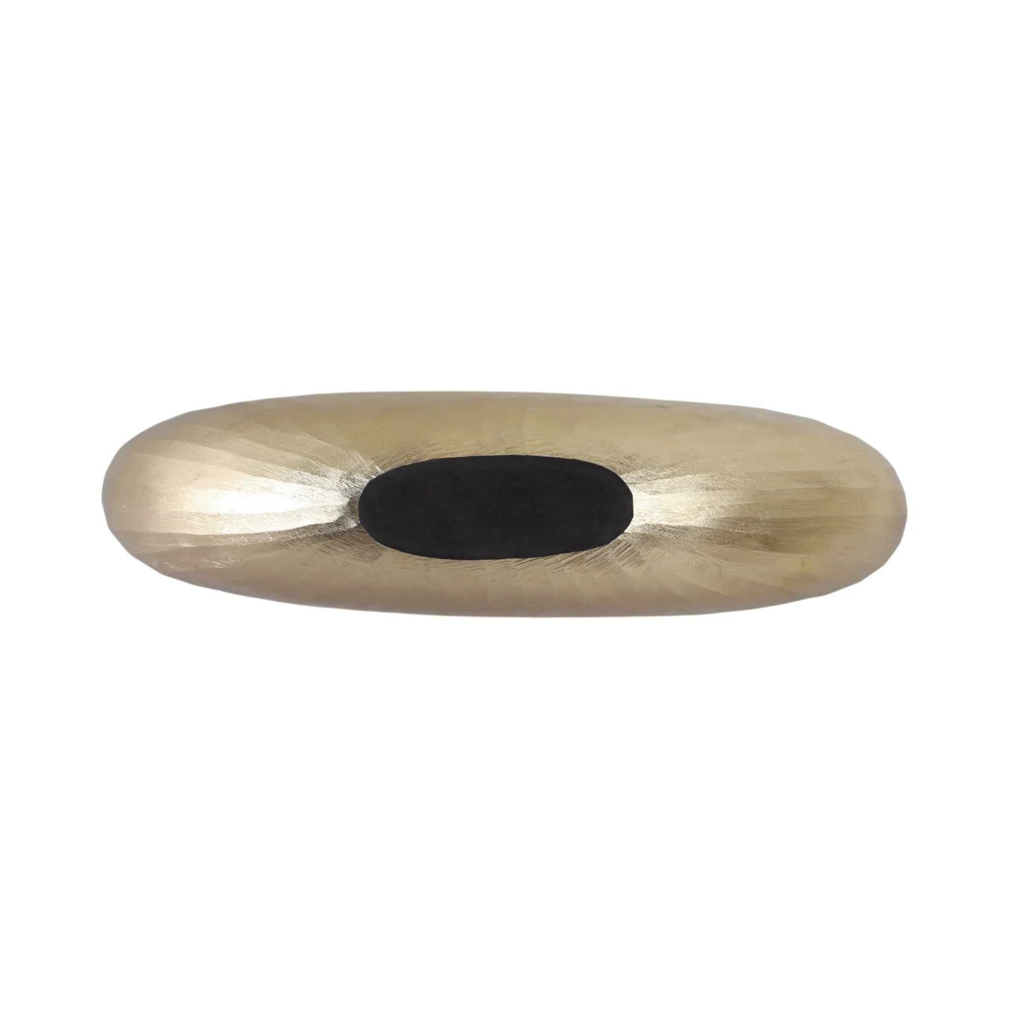 S/2 20/23" Oval Metal Bowl W/ Enamel, Blue/gold - Image 8