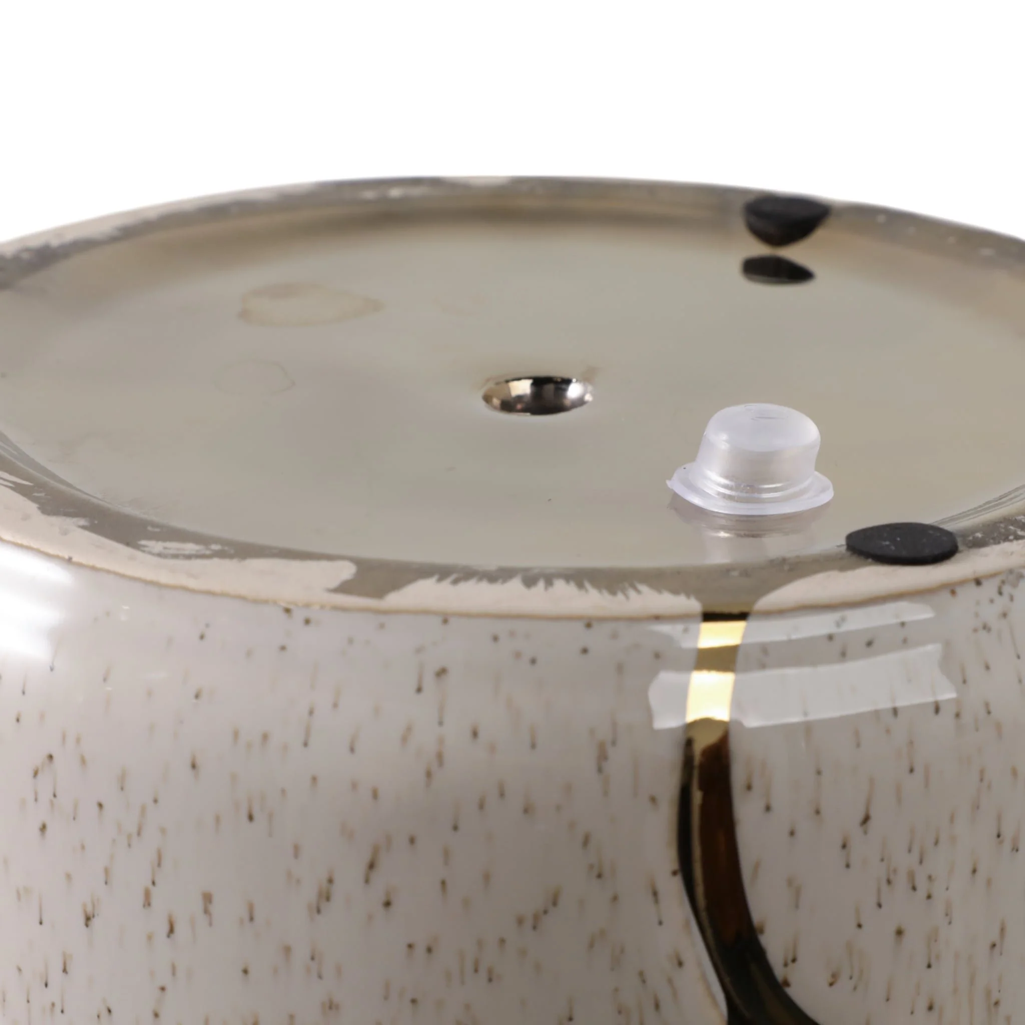 S/2 6/7" Clouds Planter, Ivory/gold - Image 7