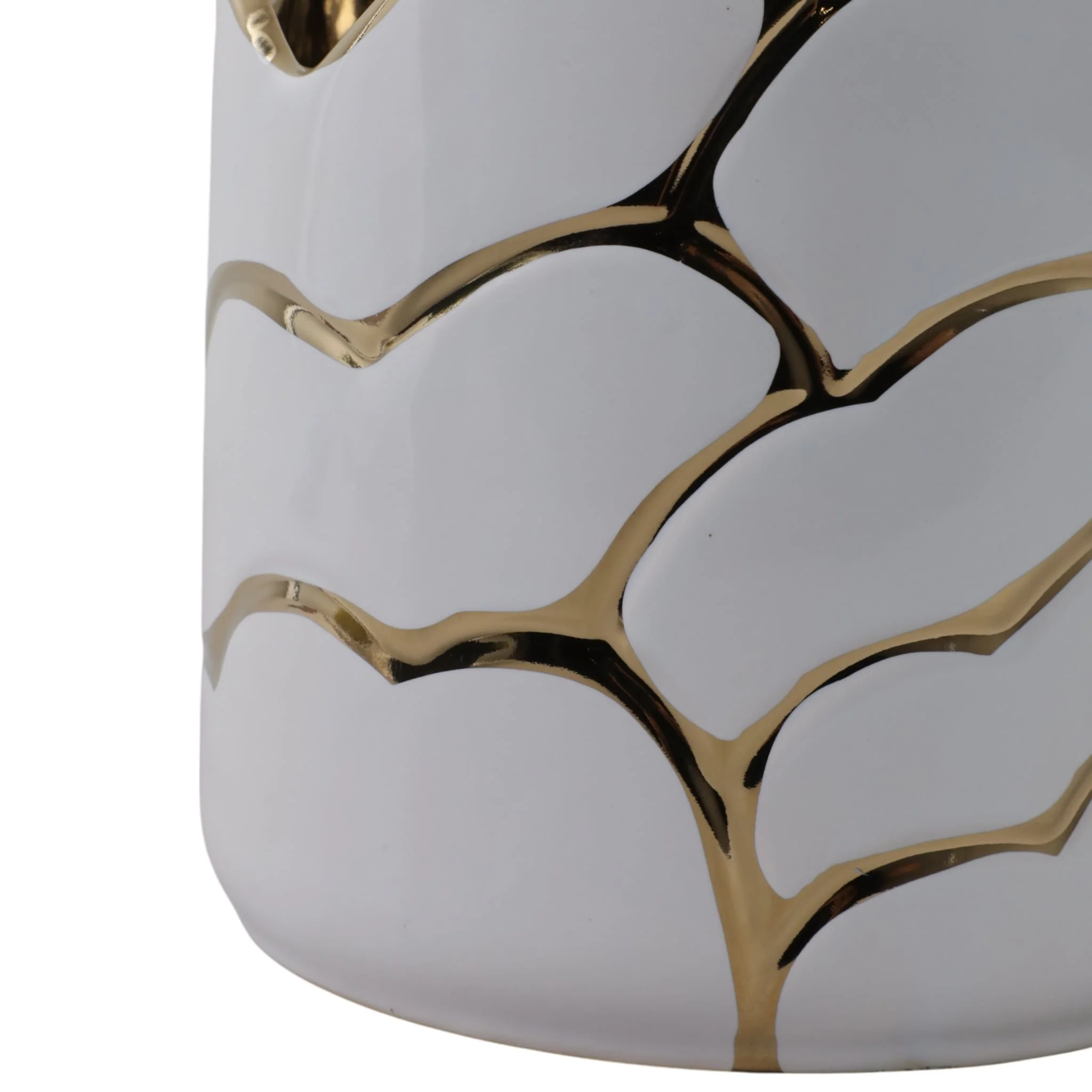 S/2 6/7" Clouds Planter, Wht/gld - Image 4