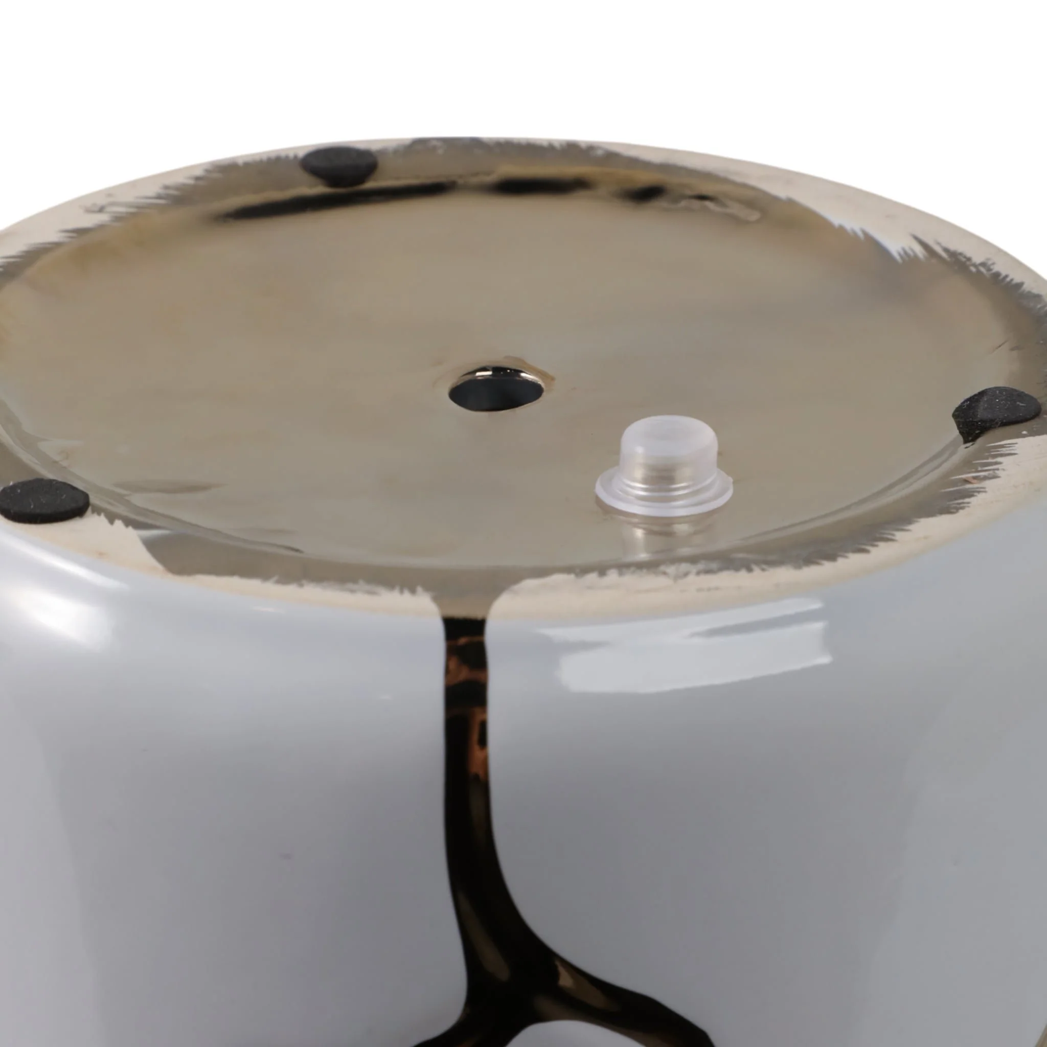 S/2 6/7" Clouds Planter, Wht/gld - Image 7