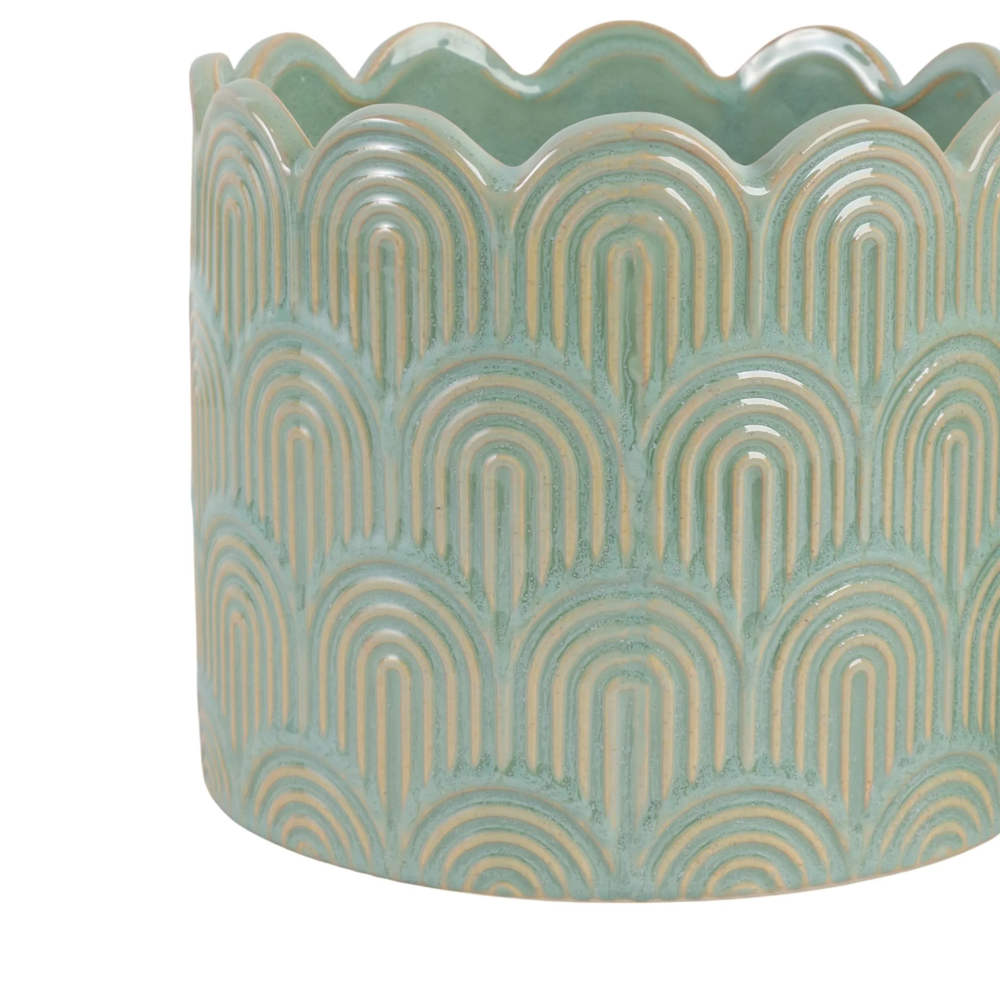 S/2 6/8"  Arch Planters, Sage Green - Image 4