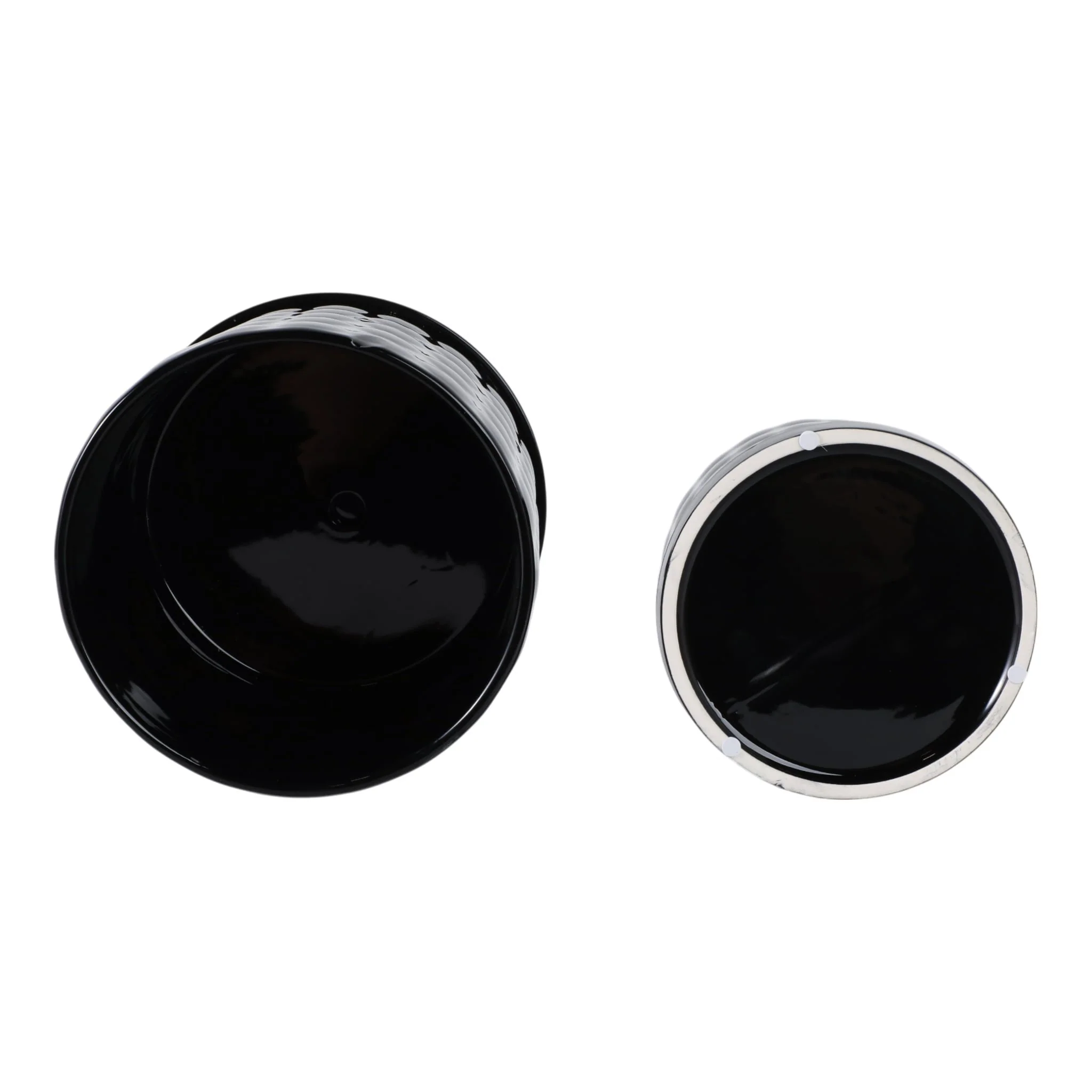 S/2 6/8" Bubble Planter, Black - Image 7