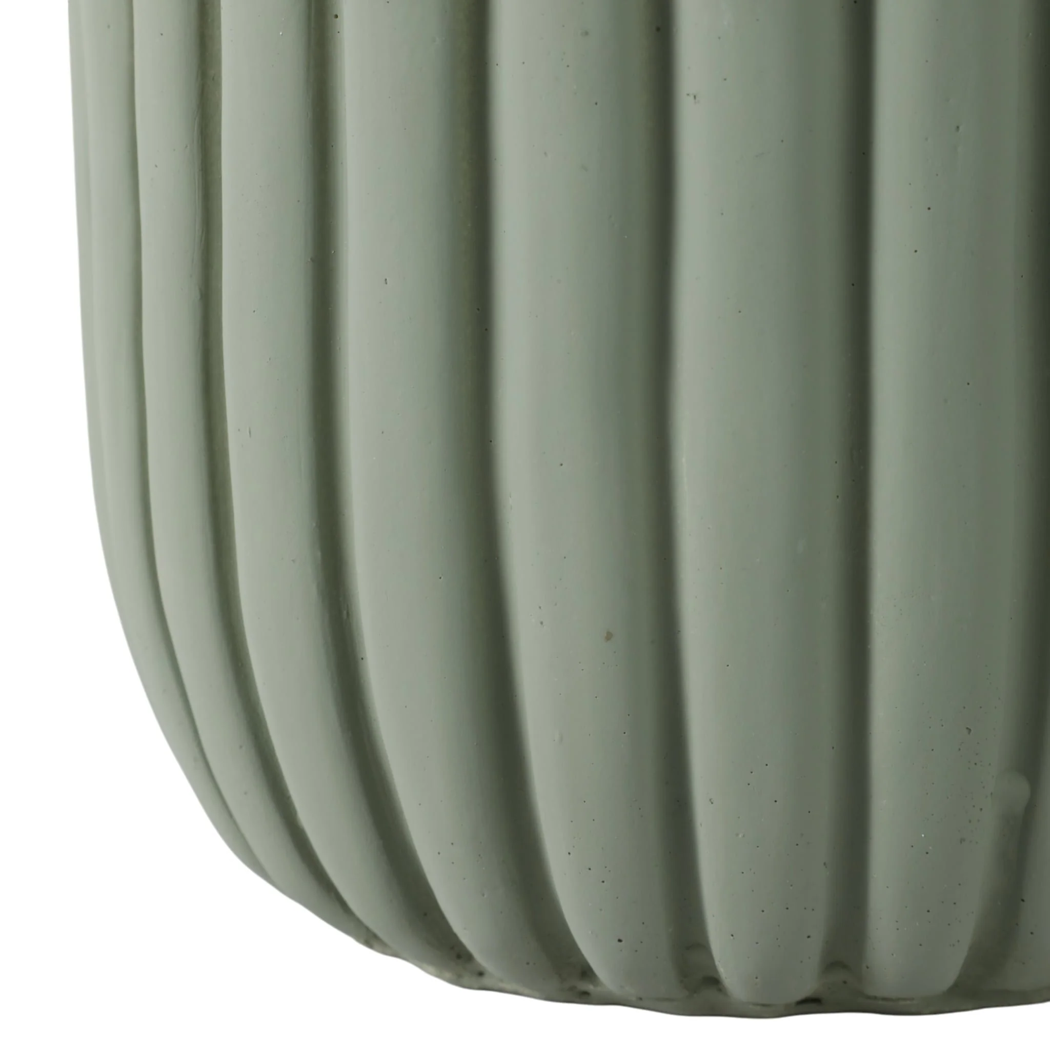 S/2 6/8" Fluted Planters, Sage Green - Image 5