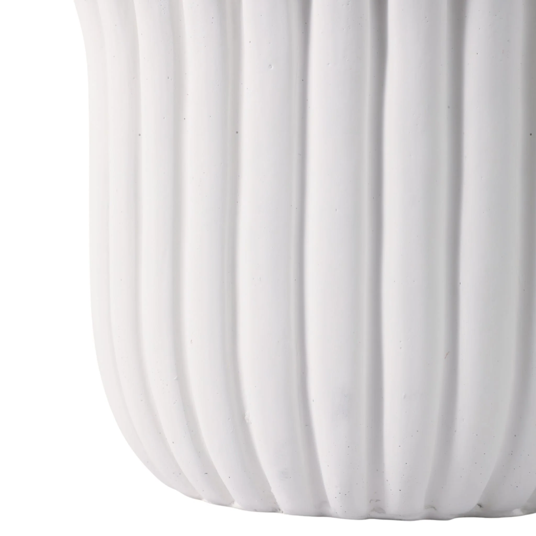 S/2 6/8" Fluted Planters, White - Image 4
