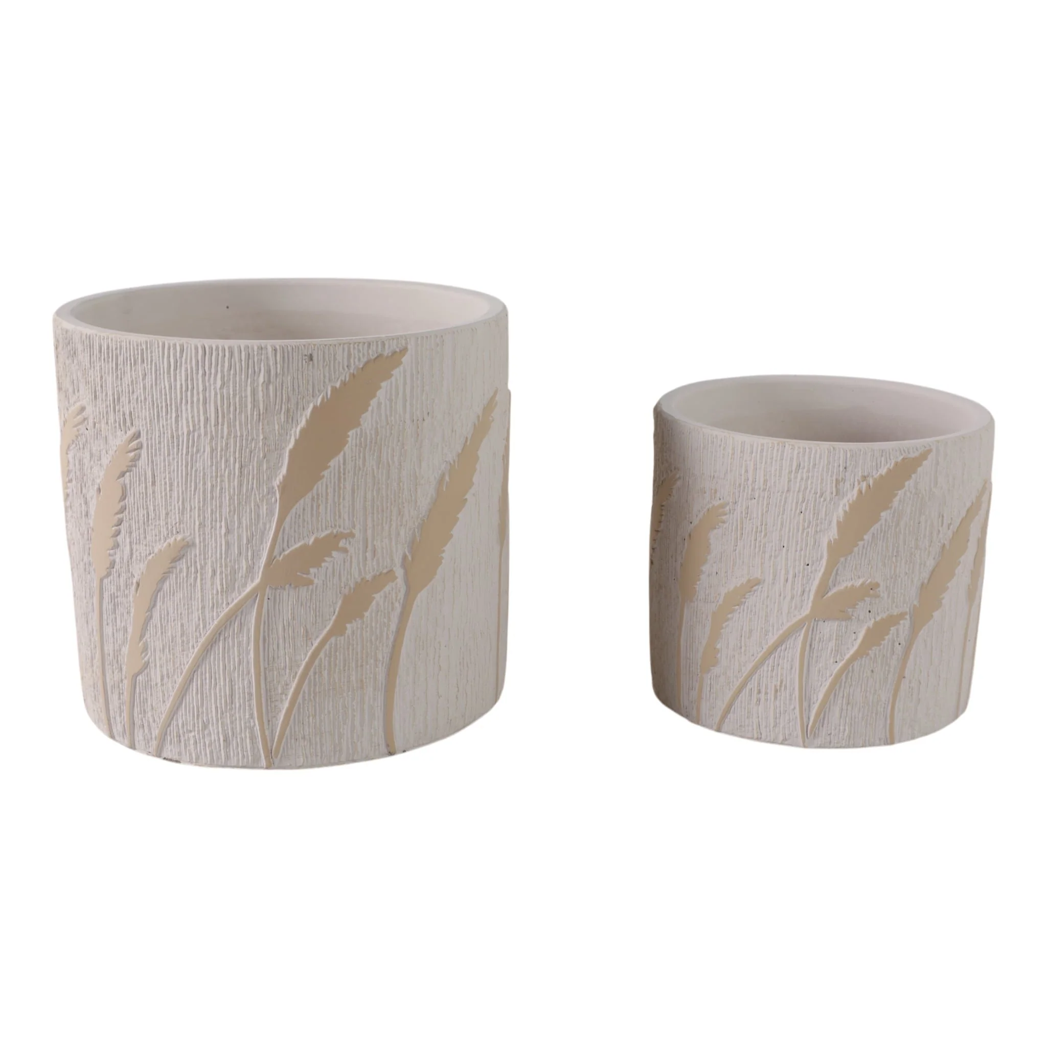 S/2 6/8" Wispy Wildflowers Planters, Ivory - Image 4