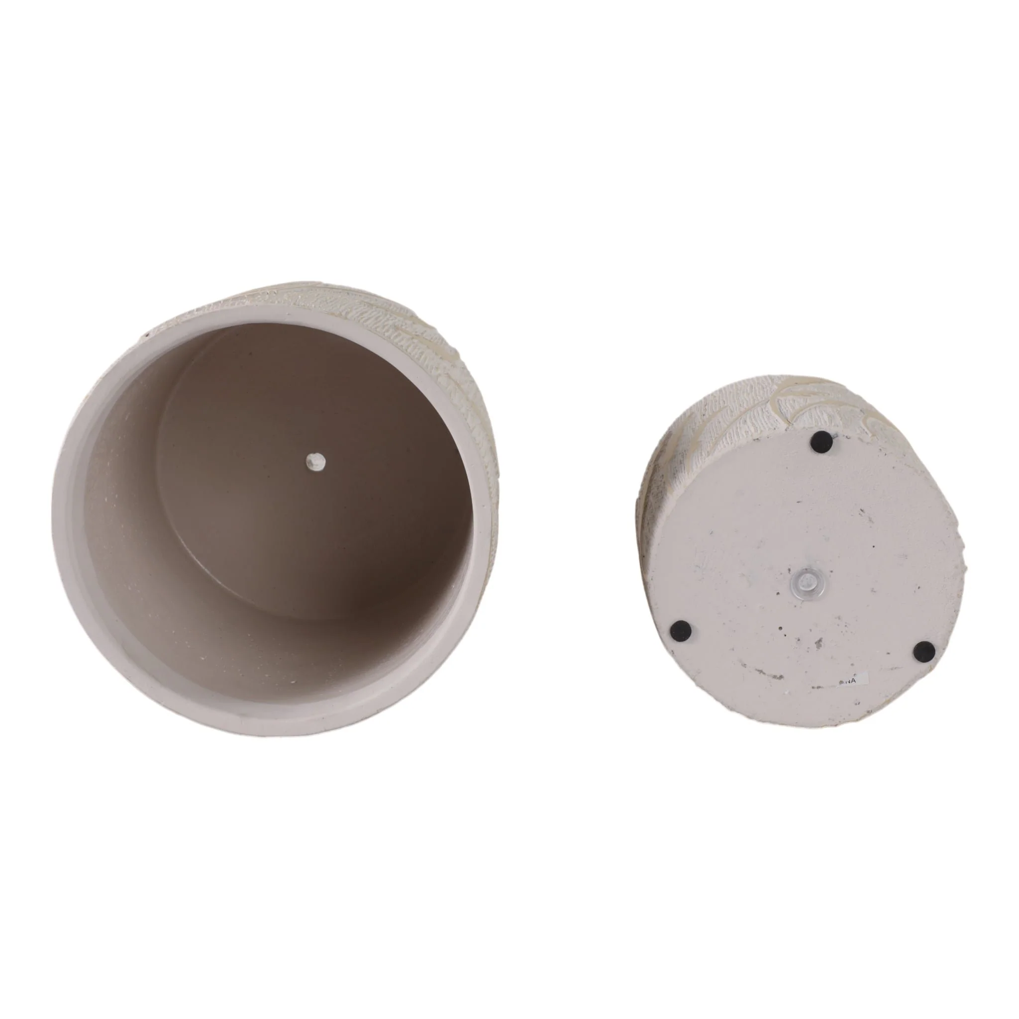 S/2 6/8" Wispy Wildflowers Planters, Ivory - Image 7