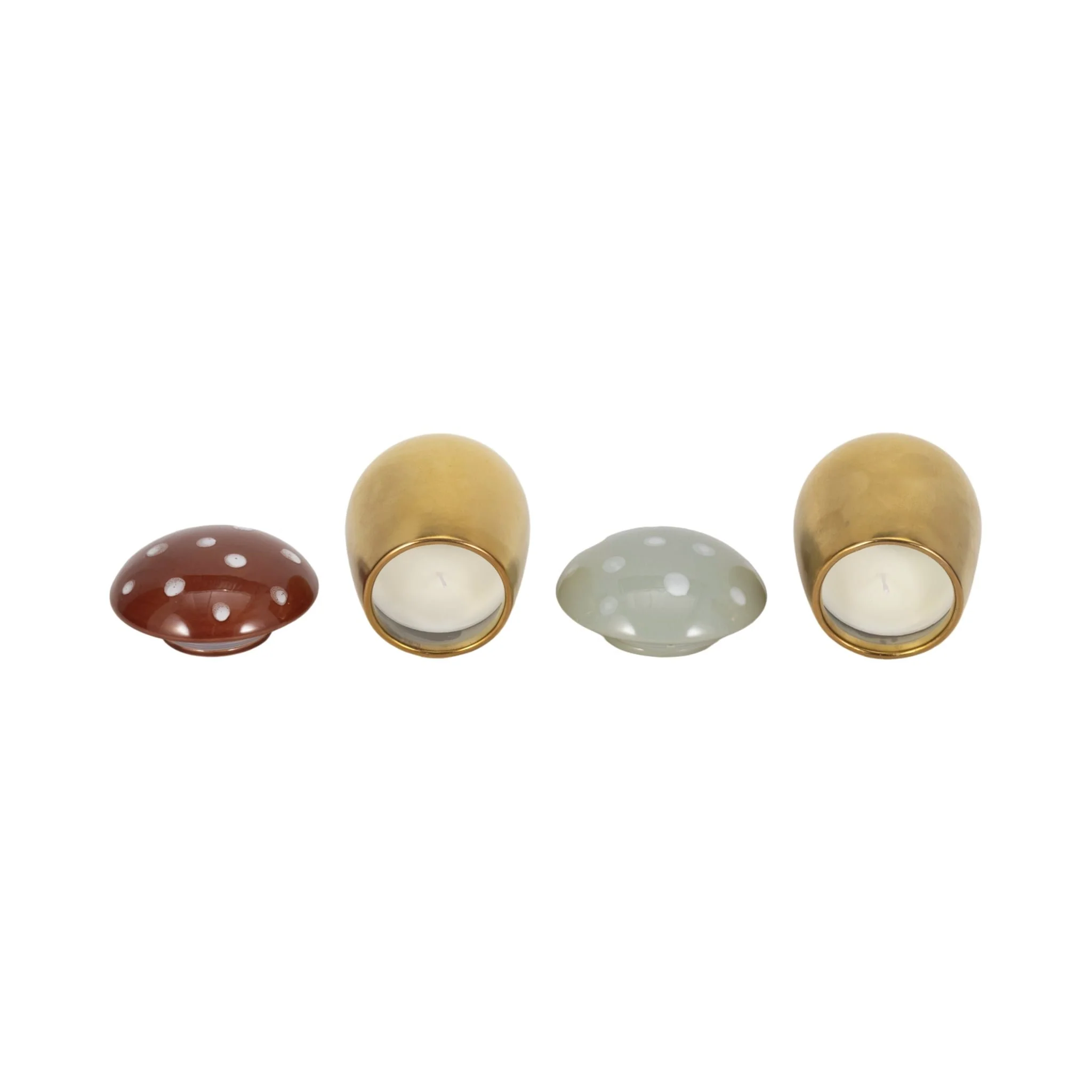 S/2 6 Oz Fig&apricot 6" Mushroom Candle,brwn/ivory - Image 5