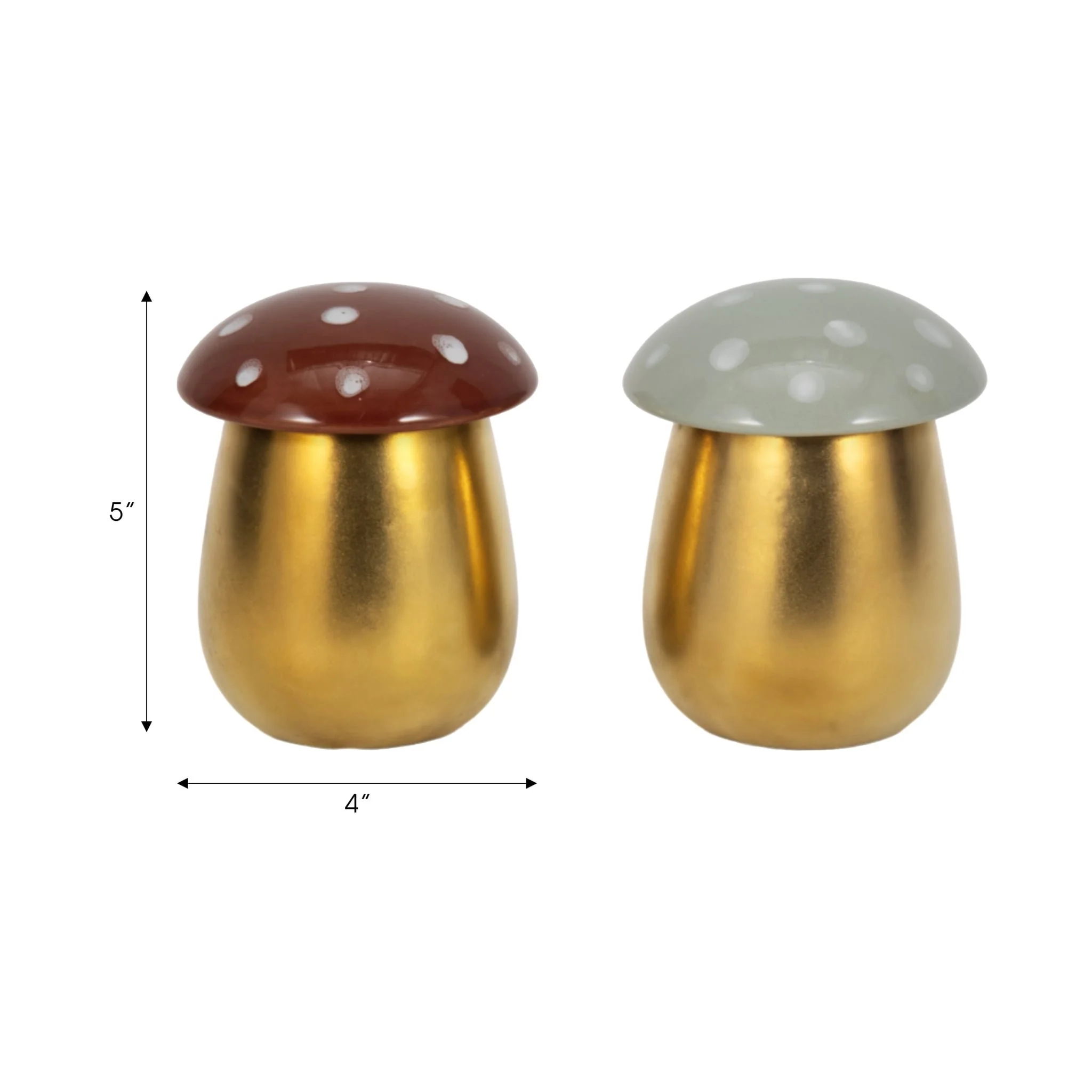 S/2 6 Oz Fig&apricot 6" Mushroom Candle,brwn/ivory - Image 7