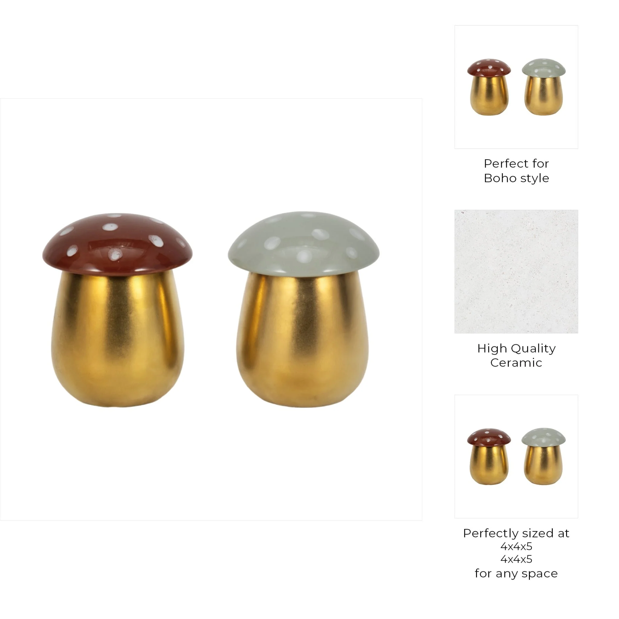 S/2 6 Oz Fig&apricot 6" Mushroom Candle,brwn/ivory - Image 8