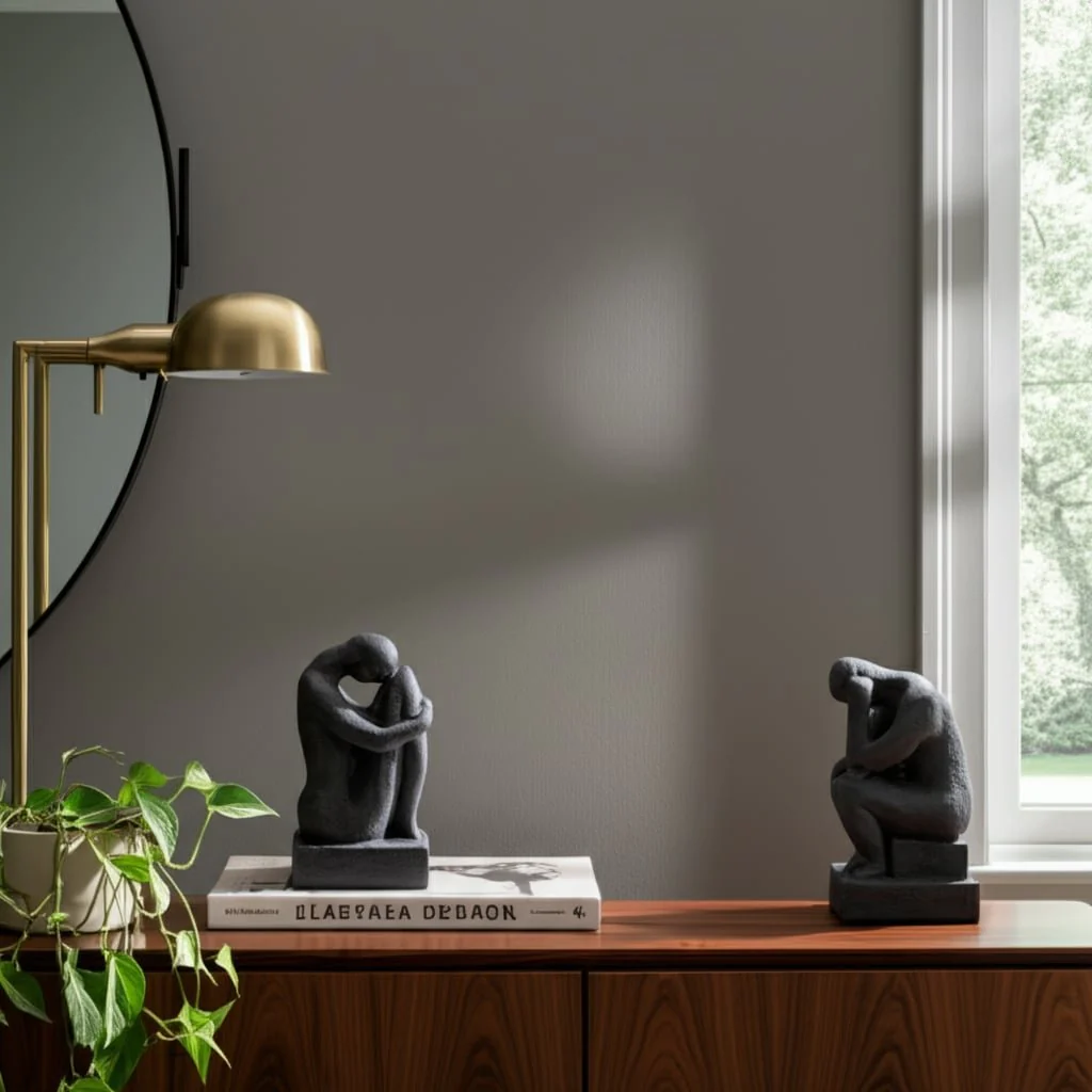S/2 7" Thinking Man Bookends, Charcoal - Image 9