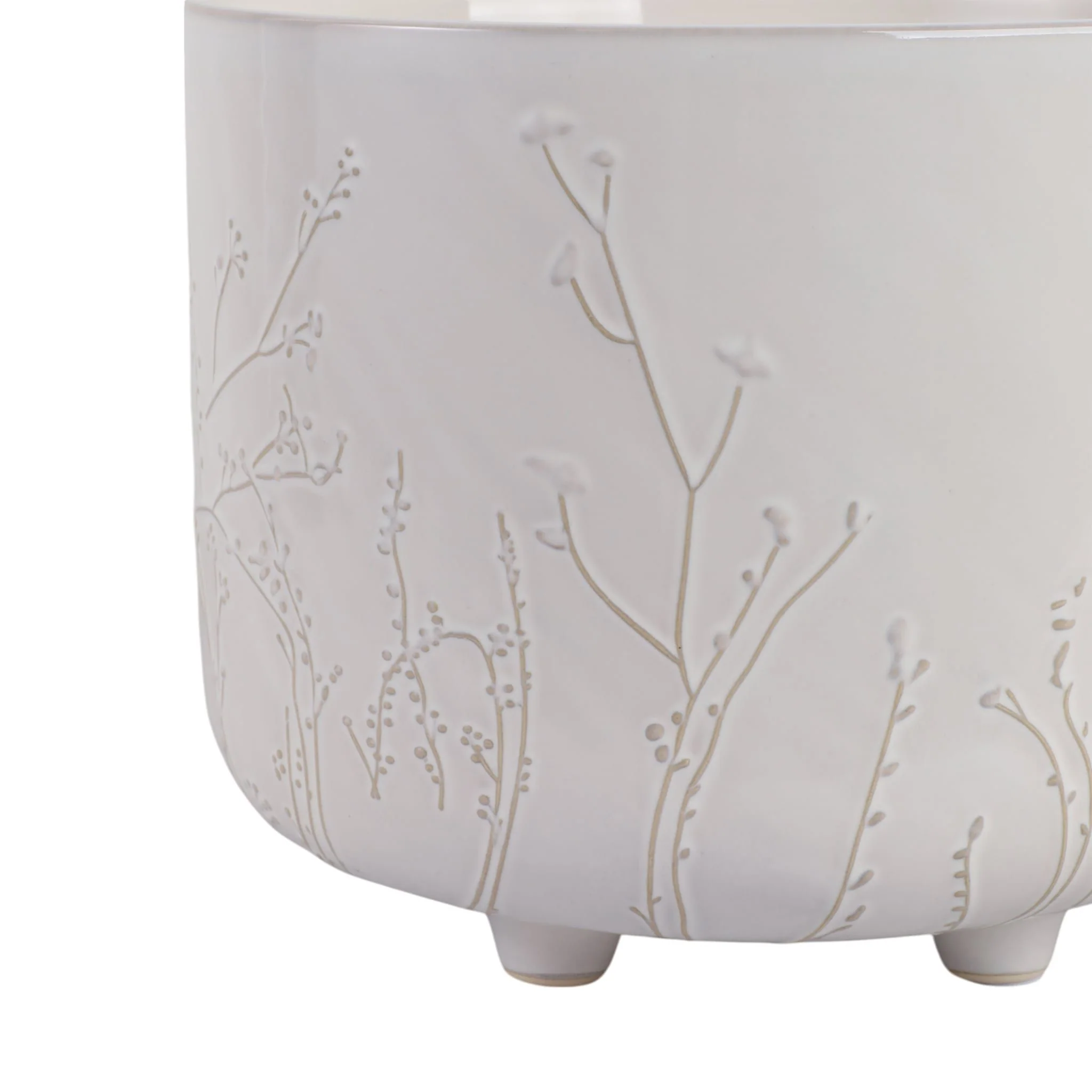 S/2 9/11" Blooming Branches Planters, Ivory - Image 4